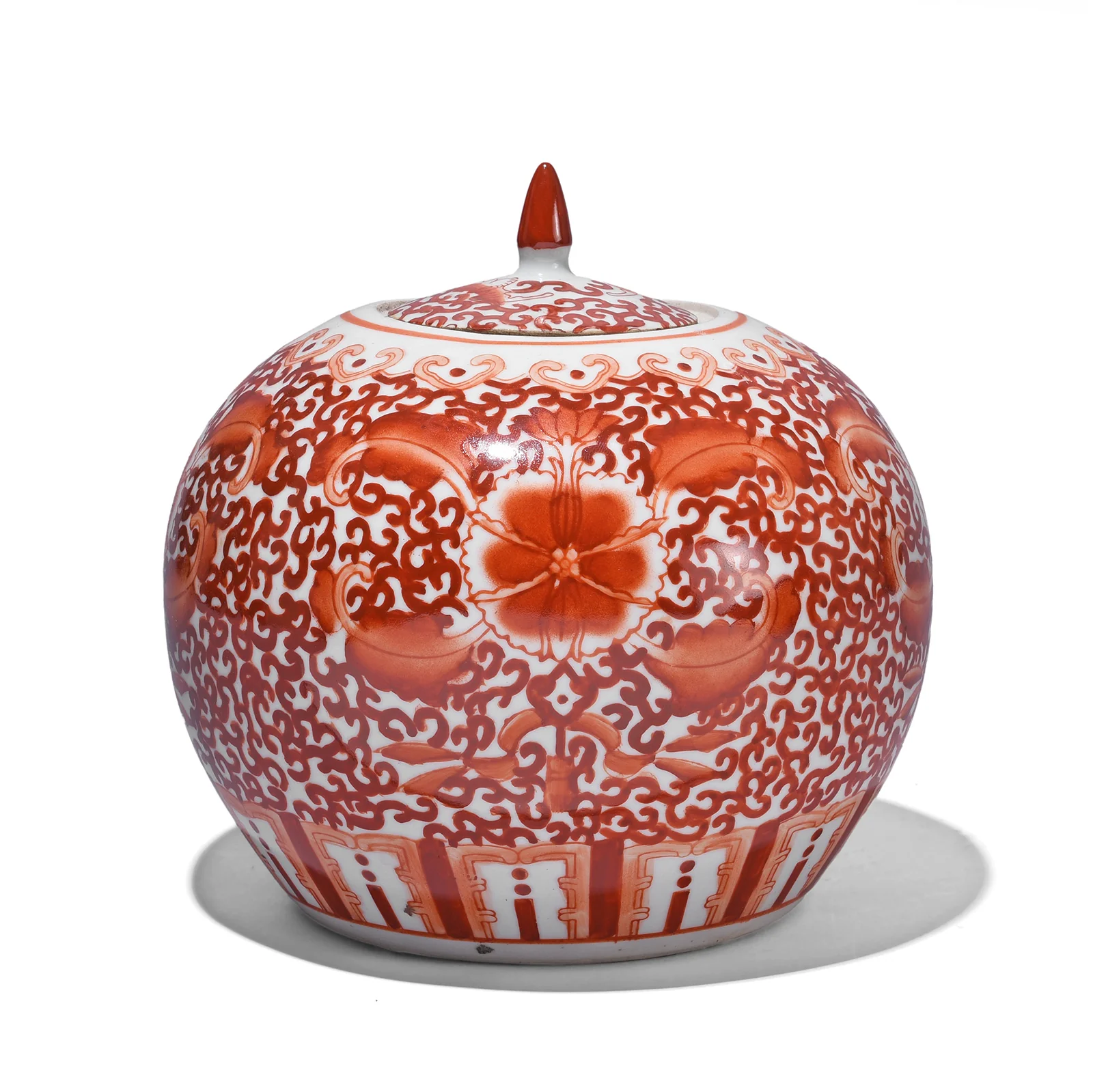 Kangxi Period Porcelain Rice Jar With Lid