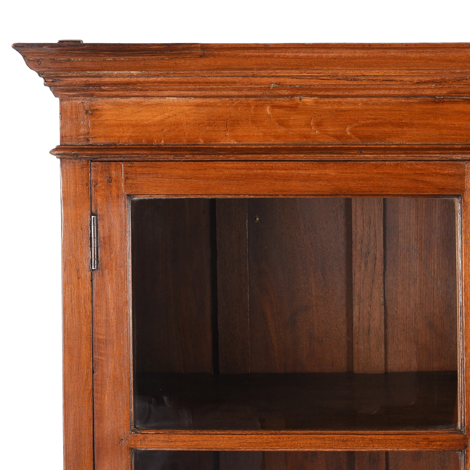 Glazed Teak Anglo Indian Book Cabinet - Ca 1910 - Image 2