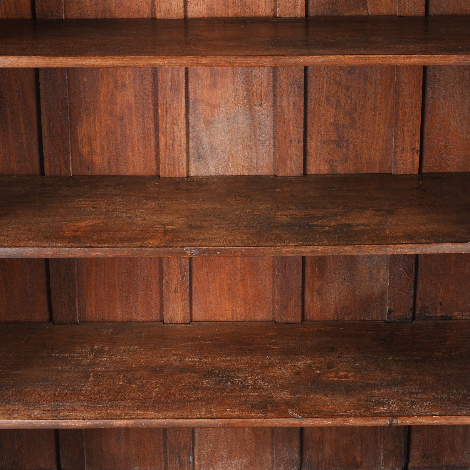 Glazed Teak Anglo Indian Book Cabinet - Ca 1910 - Image 4