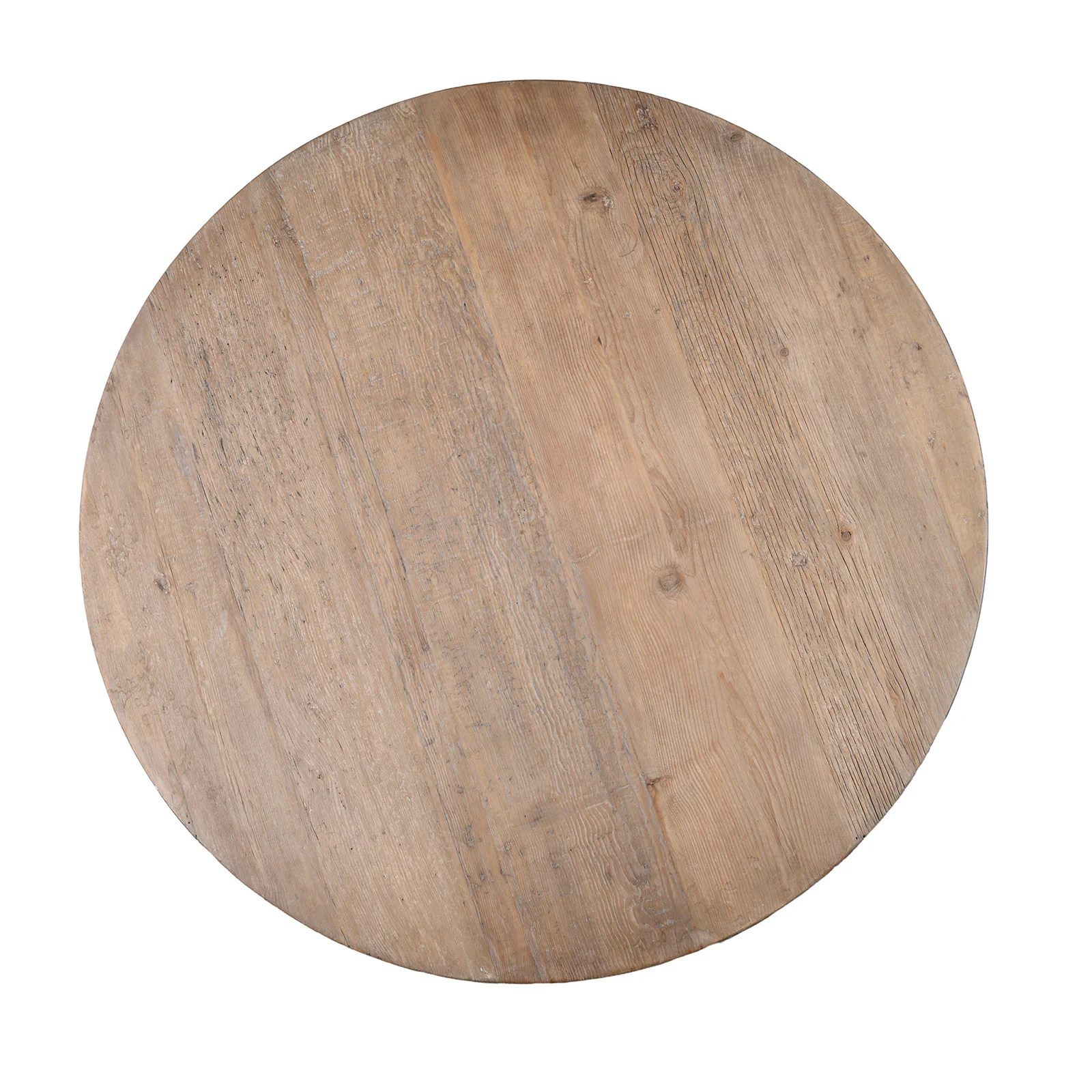 Round Pedestal Dining Table Made From Old Painted Pine - Image 6