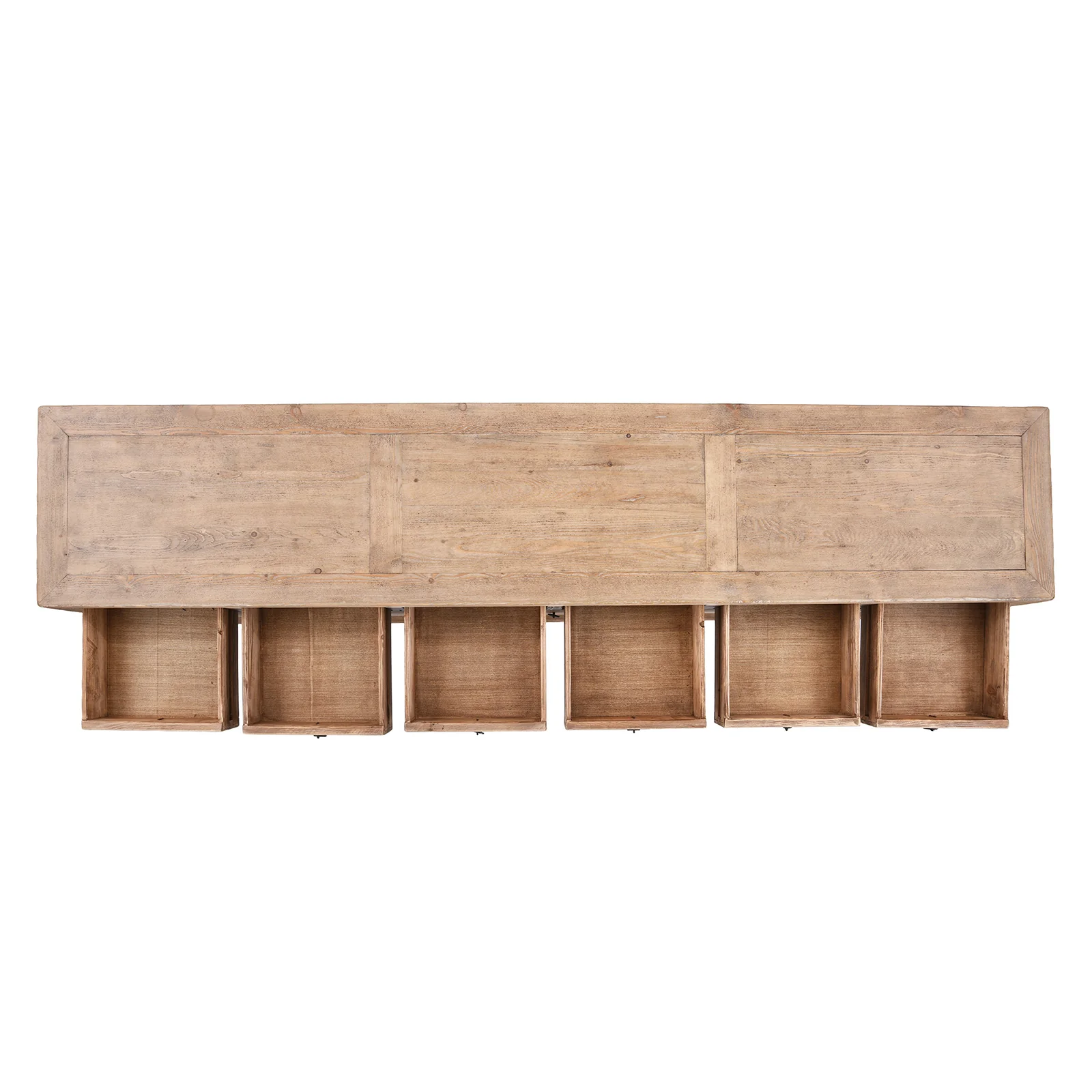 Long Rustic Console Table With Shelf - Image 5