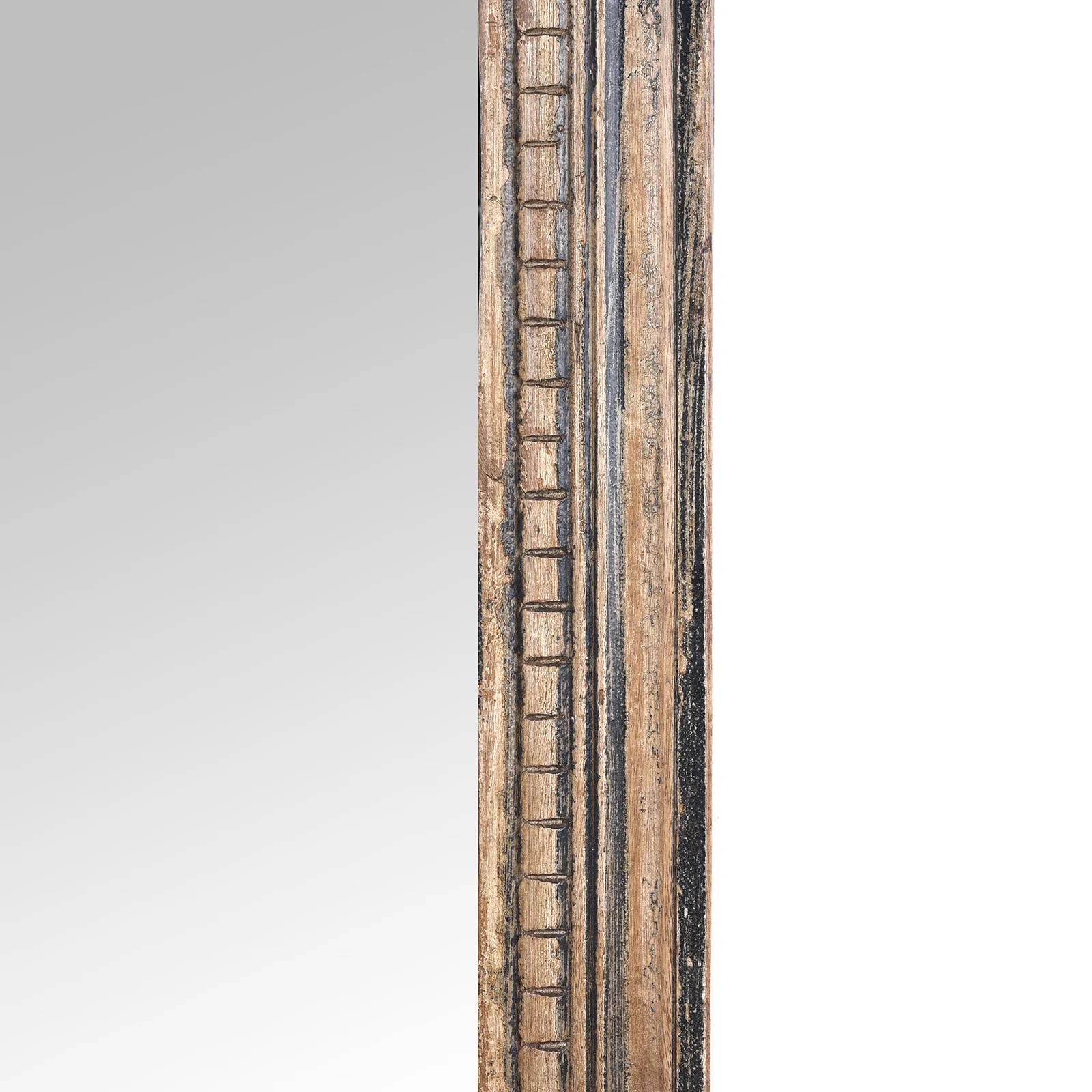Rustic Mirror Made From Old Architectural Teak - Image 4