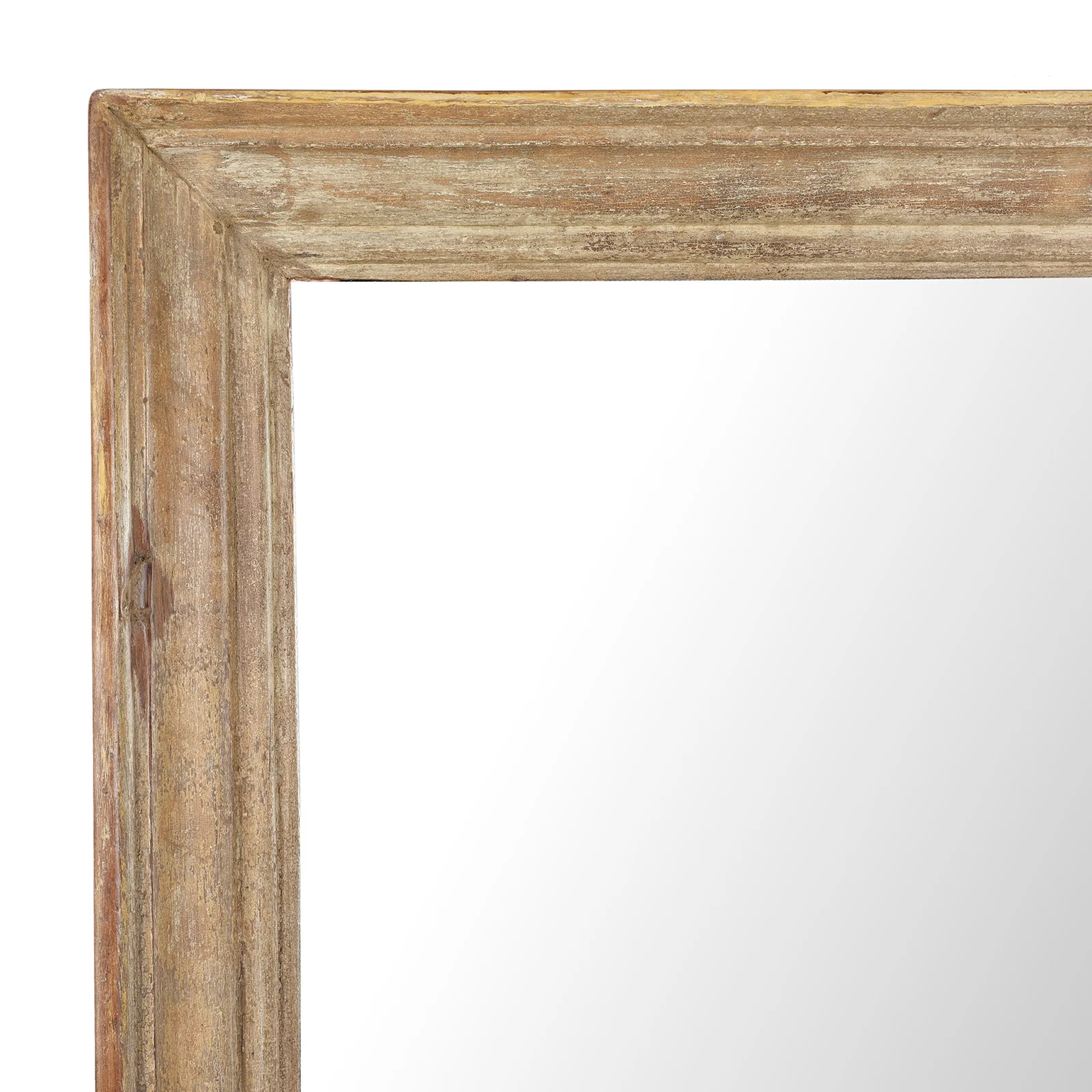 Rustic Indian Mirror Made From Old Teak - Image 5