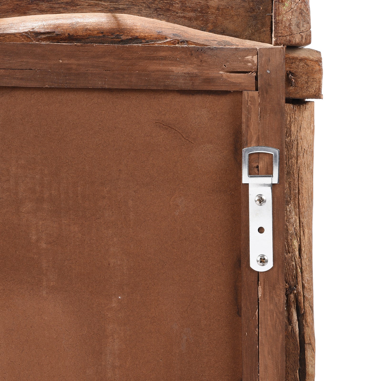 Rustic Indian Mirror Made From Old Teak - Image 7
