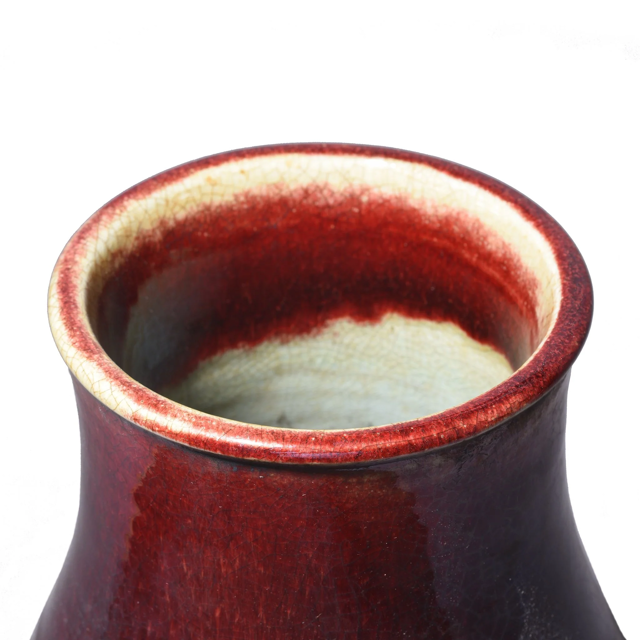 Sang De Boeuf Porcelain Flower Vase - Image 2