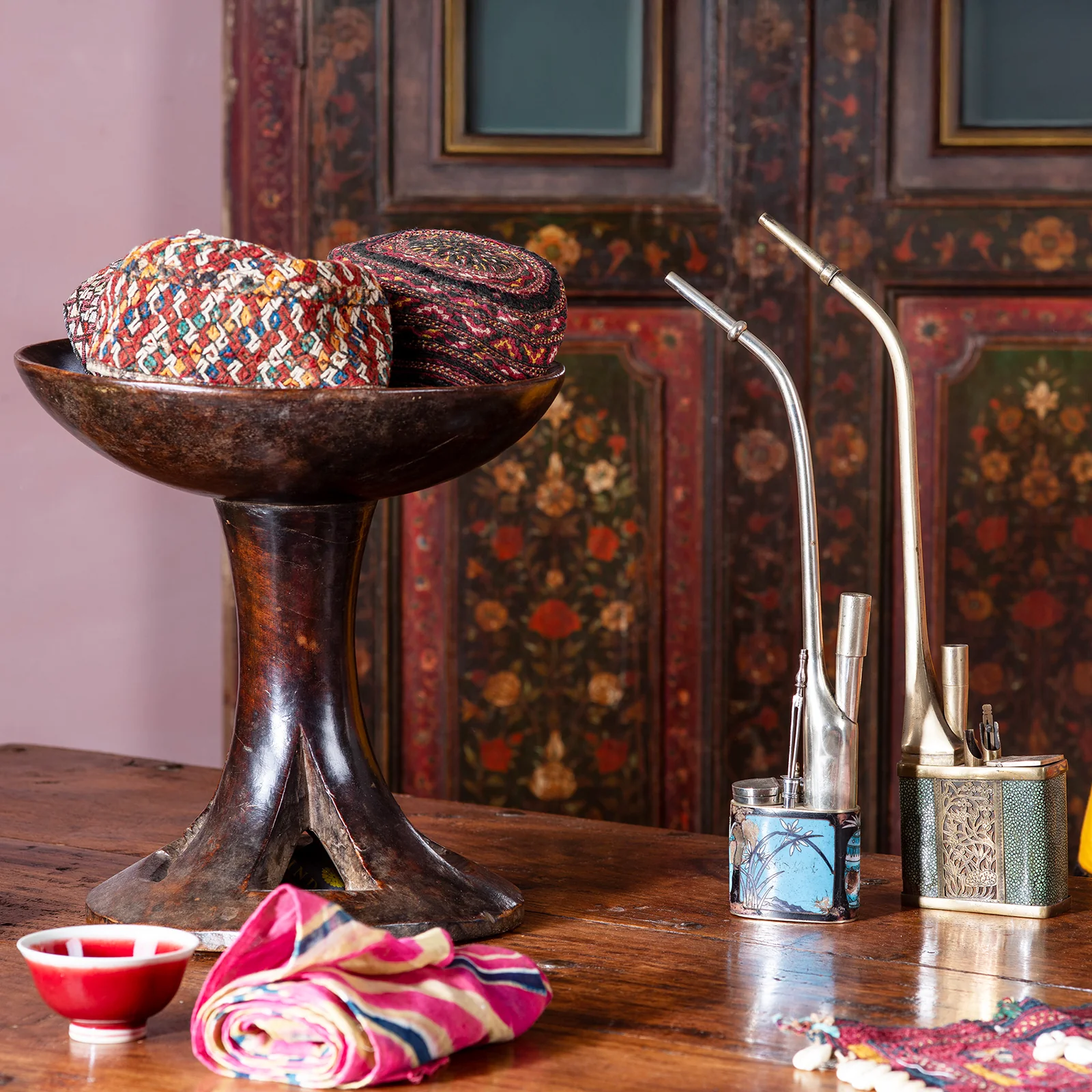 Shagreen Chinese Water Pipe - Ca 1900 - Image 2