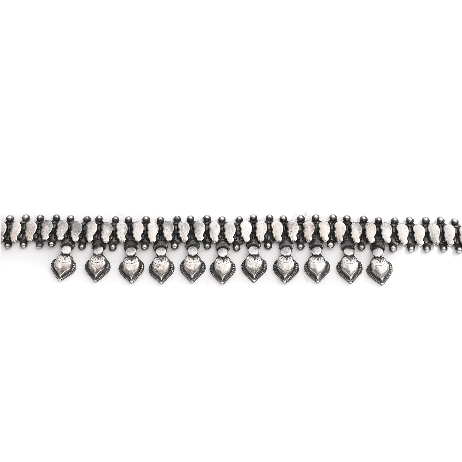 Silver Indian Tribal Boteh Necklace - Image 3