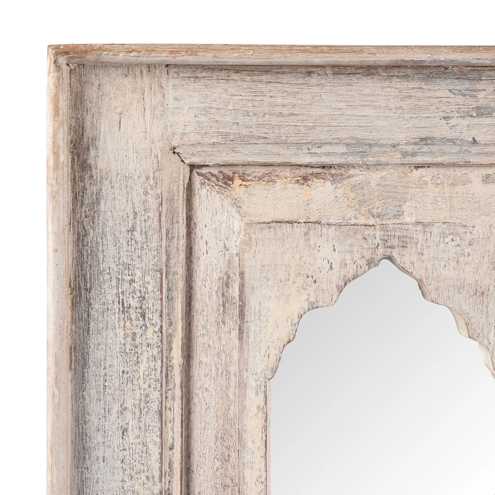 Indian Mihrab Mirror Made From Old Teak (35 x 58.5cm) - Image 2