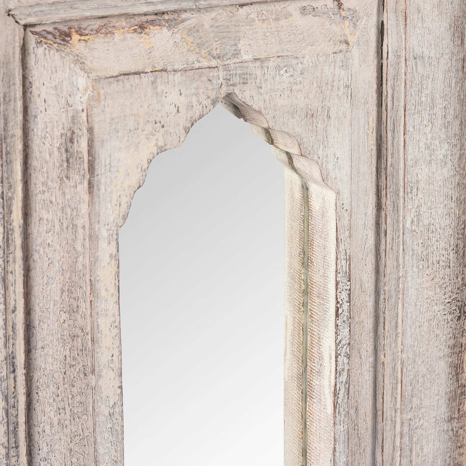 Indian Mihrab Mirror Made From Old Teak (35 x 58.5cm) - Image 3