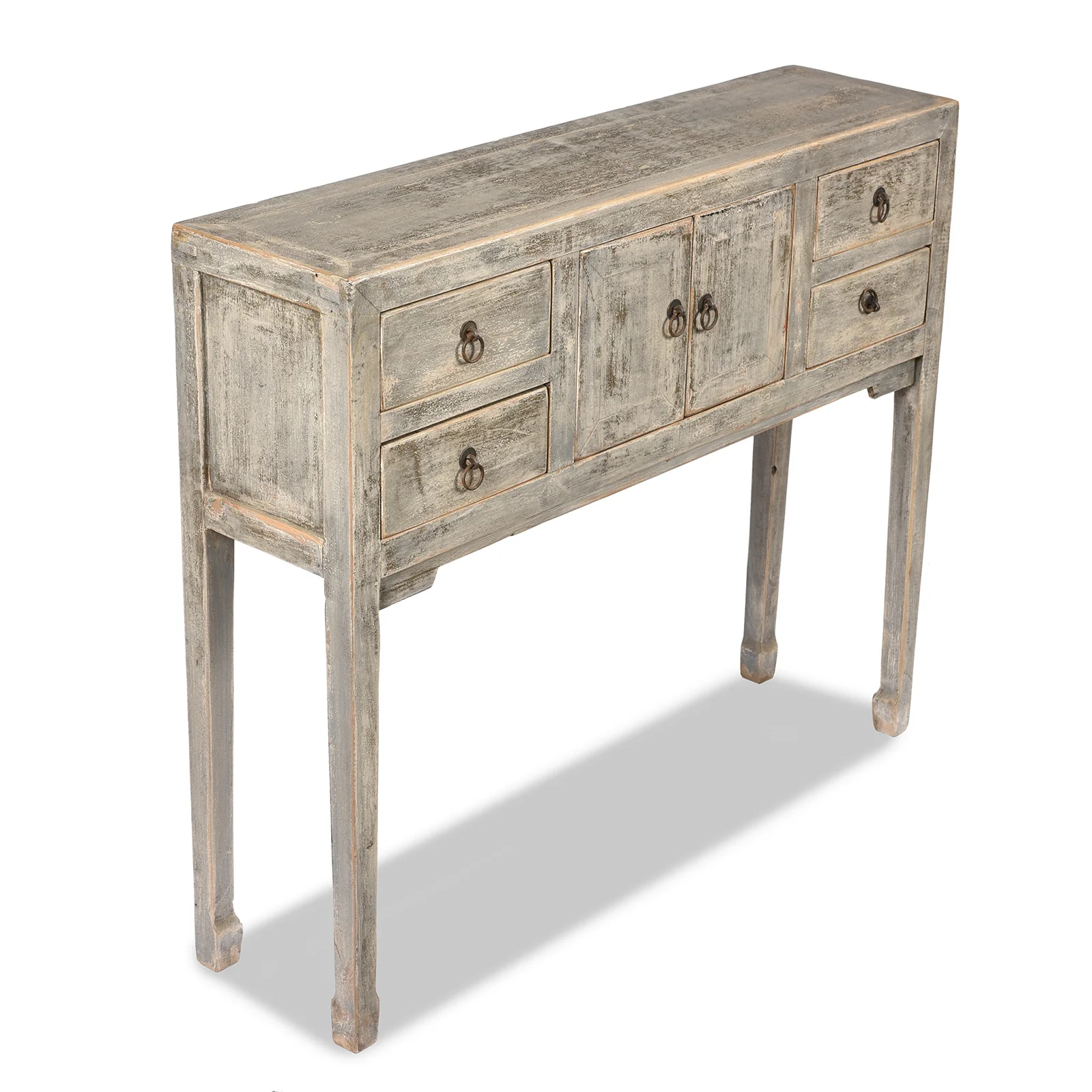 Grey Painted Shandong Style Ladies Console - Image 3
