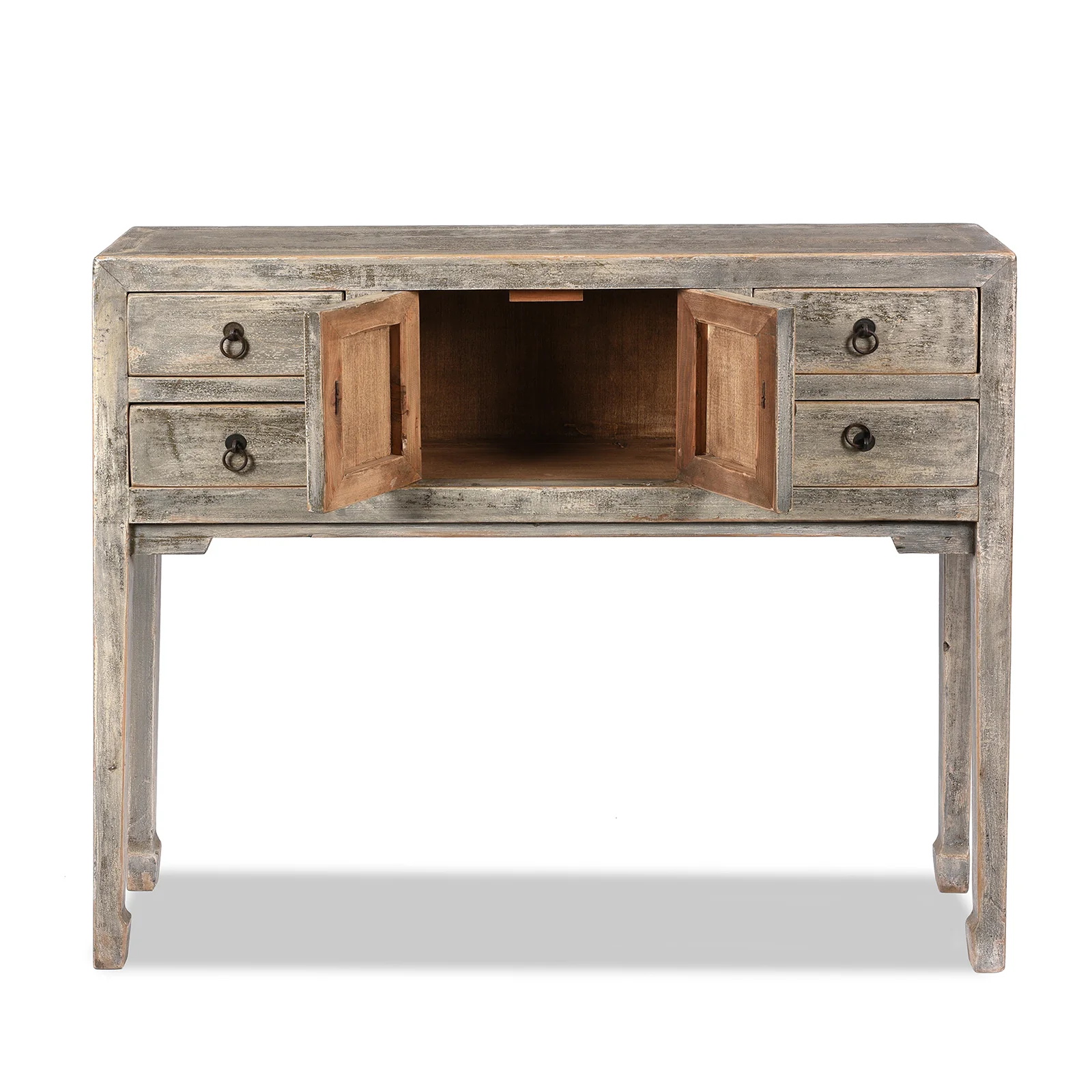 Grey Painted Shandong Style Ladies Console - Image 4