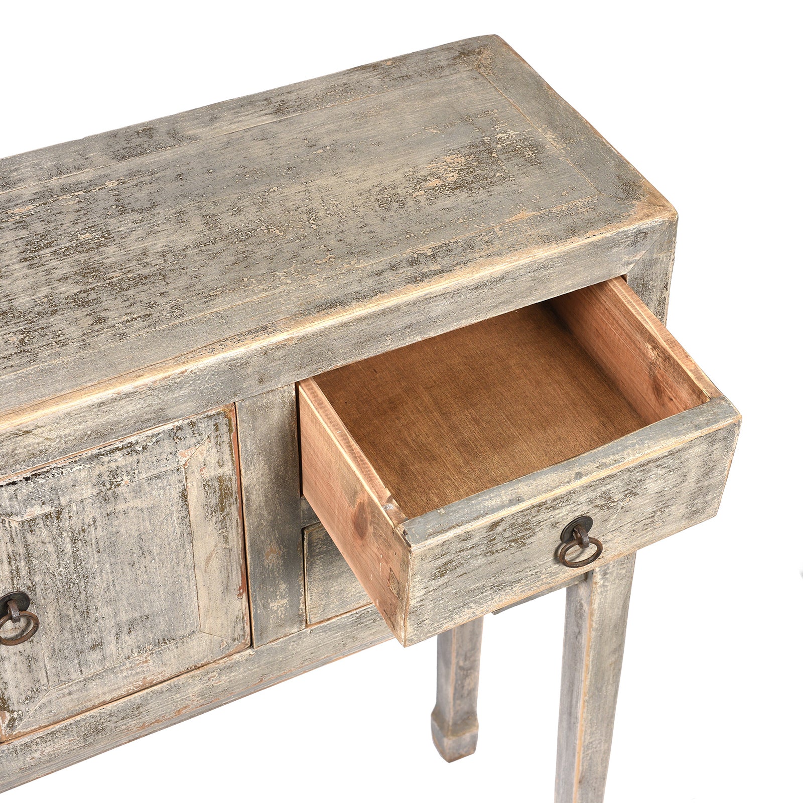 Grey Painted Shandong Style Ladies Console - Image 5