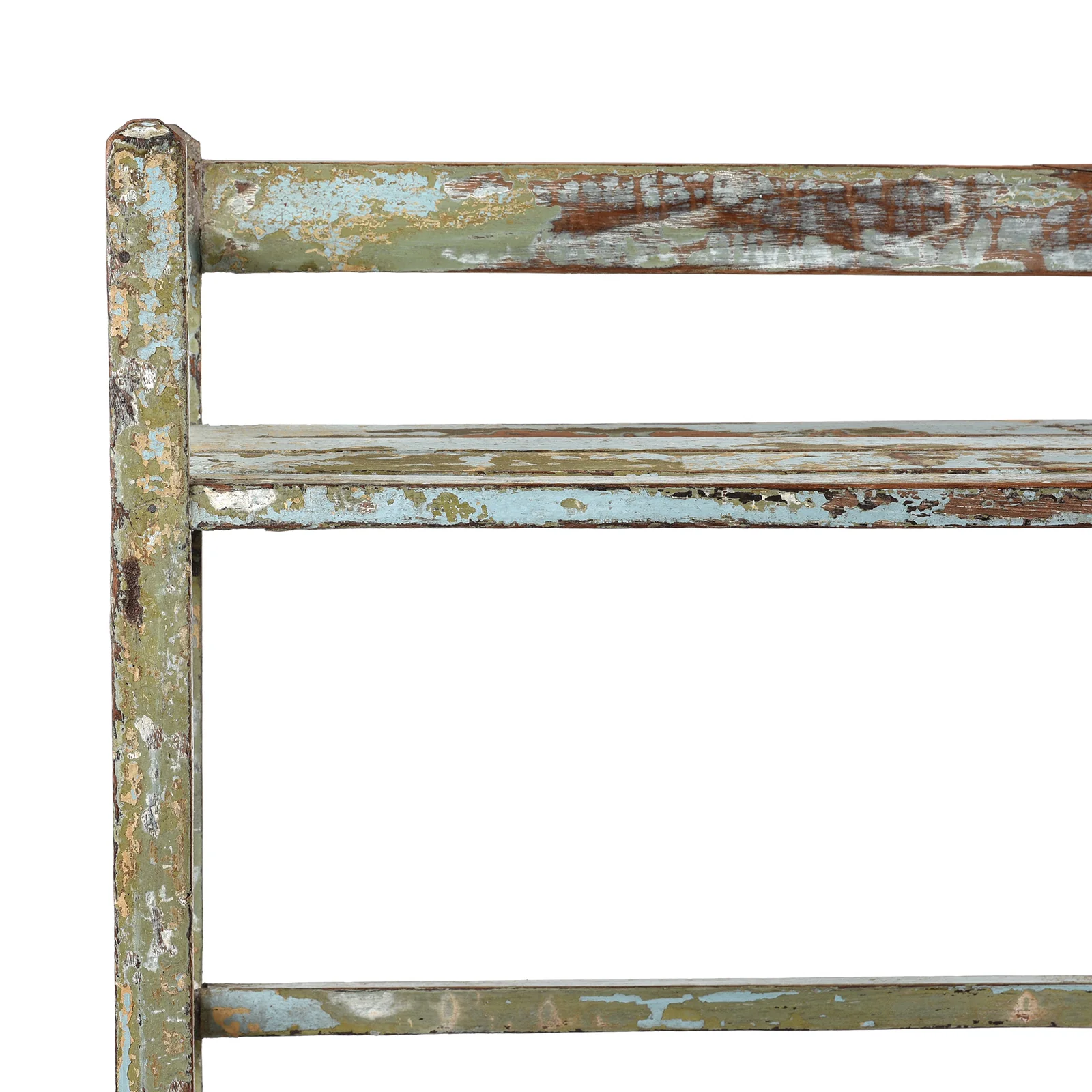 Small Slatted Teakwood Shelf From Rajasthan - Ca 1930 - Image 2