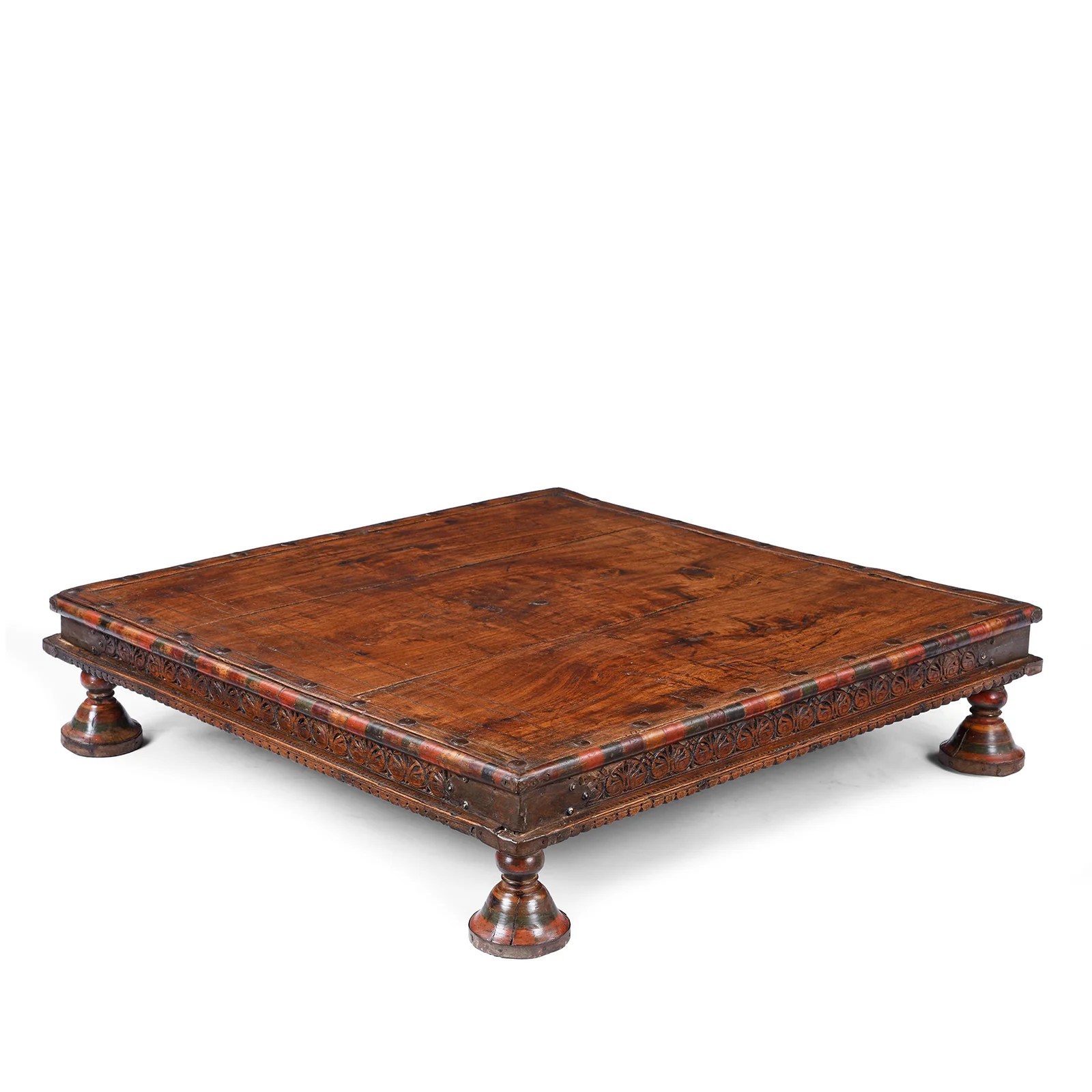 Square Bajot Low Table From Shekhawati - 19th Century - Image 3