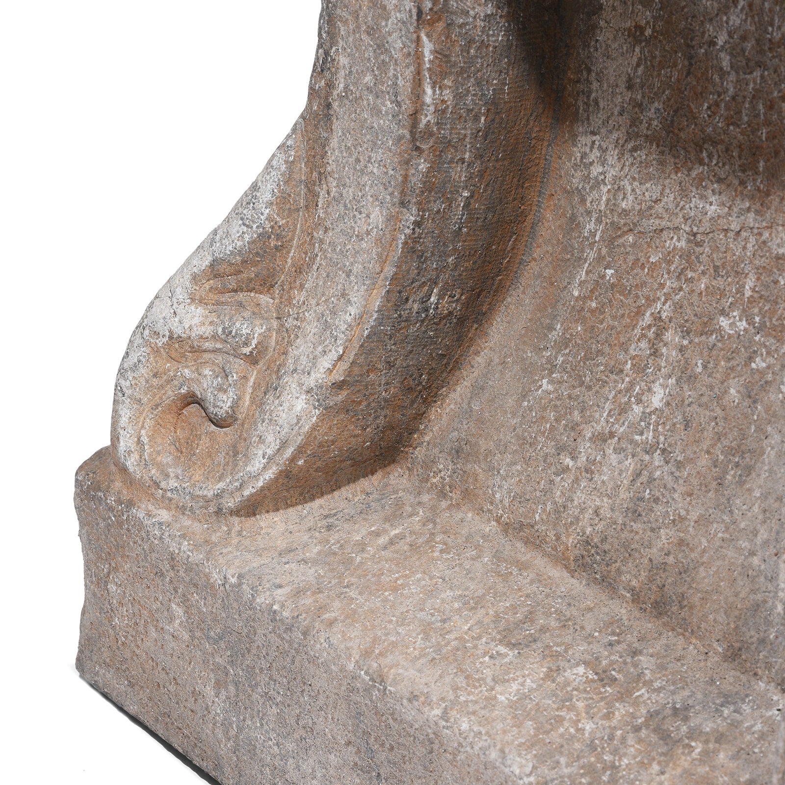 Hand Carved Stone Chinese Side Table - Image 6