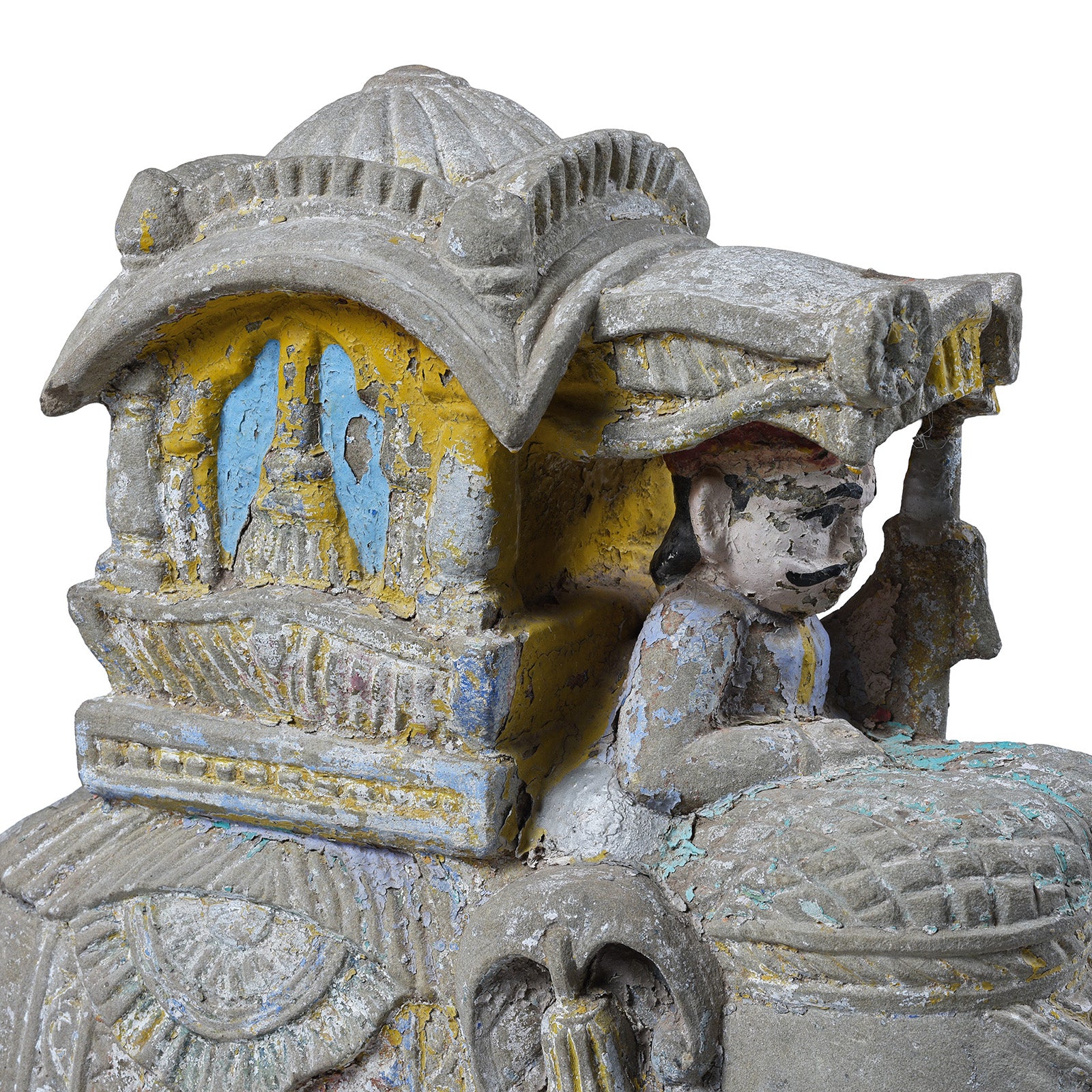 Stone Elephant With Riders From Kutch - 18th Century - Image 11