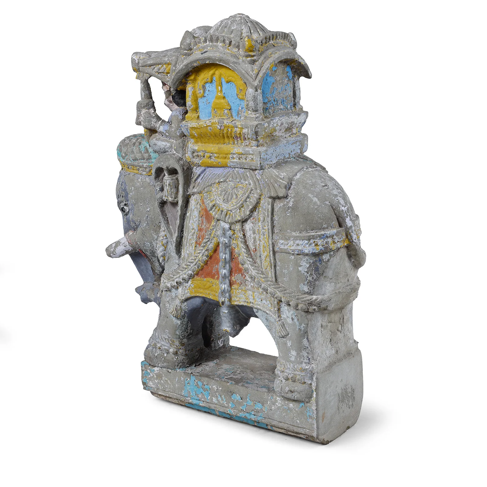 Stone Elephant With Riders From Kutch - 18th Century - Image 13
