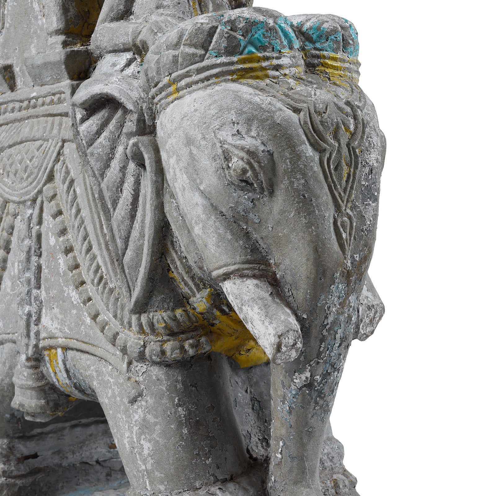 Stone Elephant With Riders From Kutch - 18th Century - Image 5