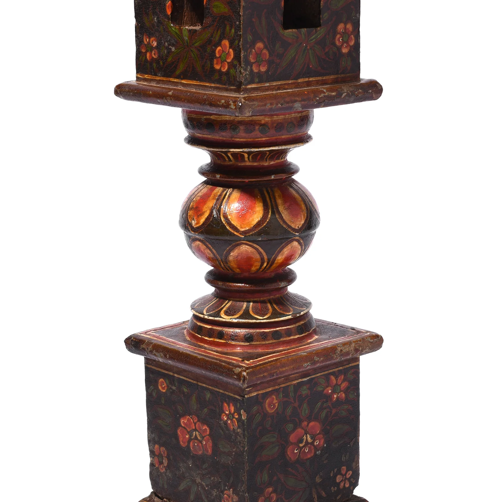 Table Lamp Made From An Old Indian Charpoy Leg - Image 4