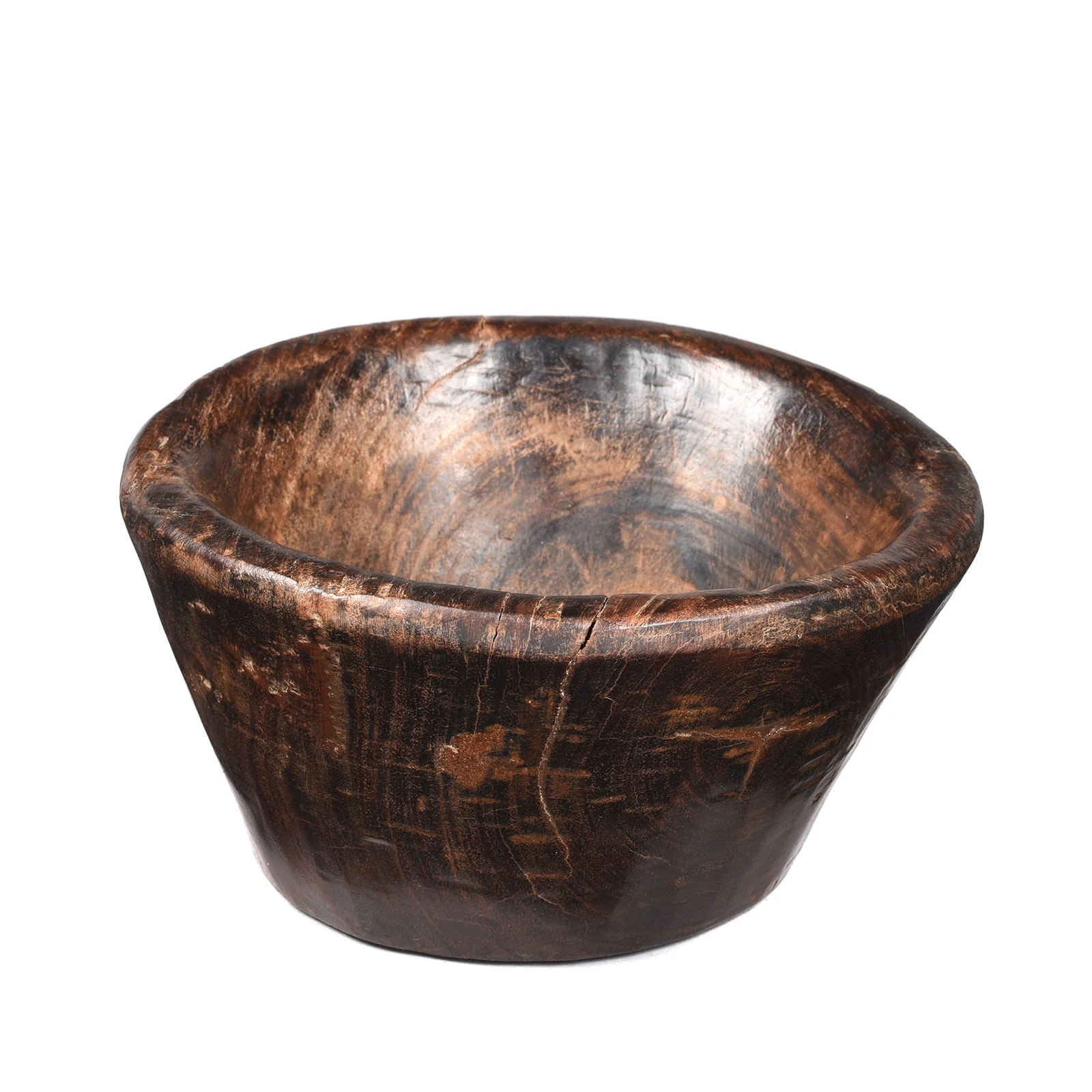 Teak Bowl From Rajasthan - Early 20thC - Image 3