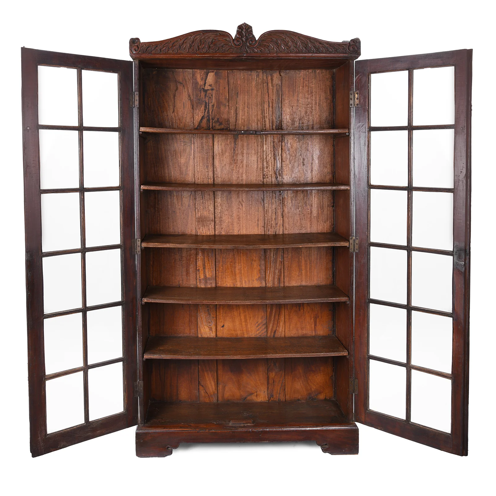 Anglo Indian Colonial Glazed Book Cabinet - 19th Century - Image 3