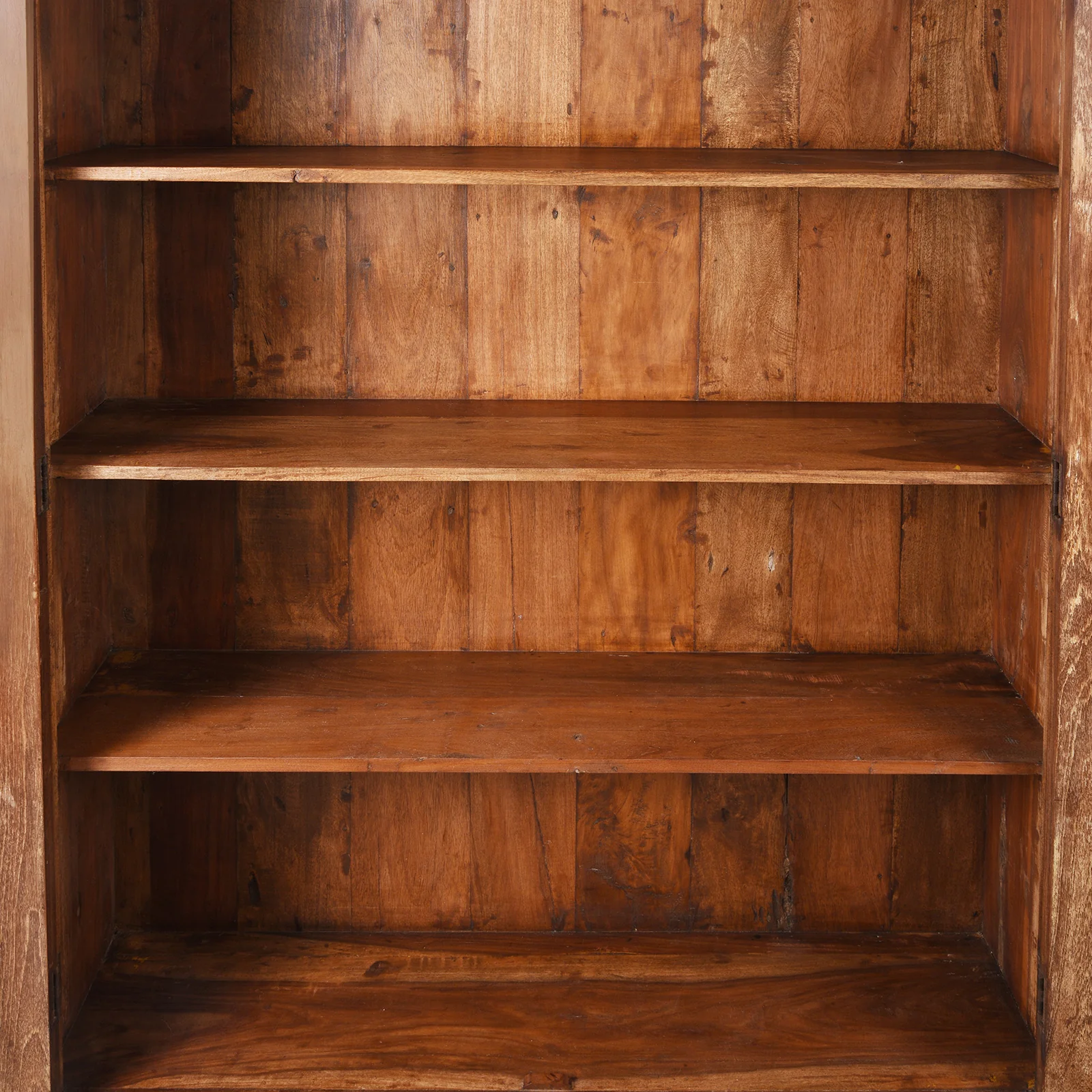 Glazed Teak Indian Book Cabinet - Late 19th Century - Image 5