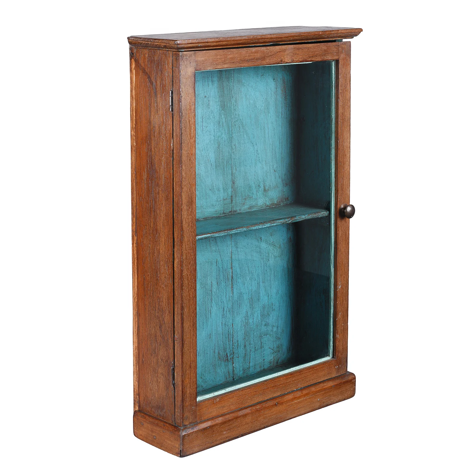 Teak Glazed Wall Cabinet - Ca 1920 - Image 5