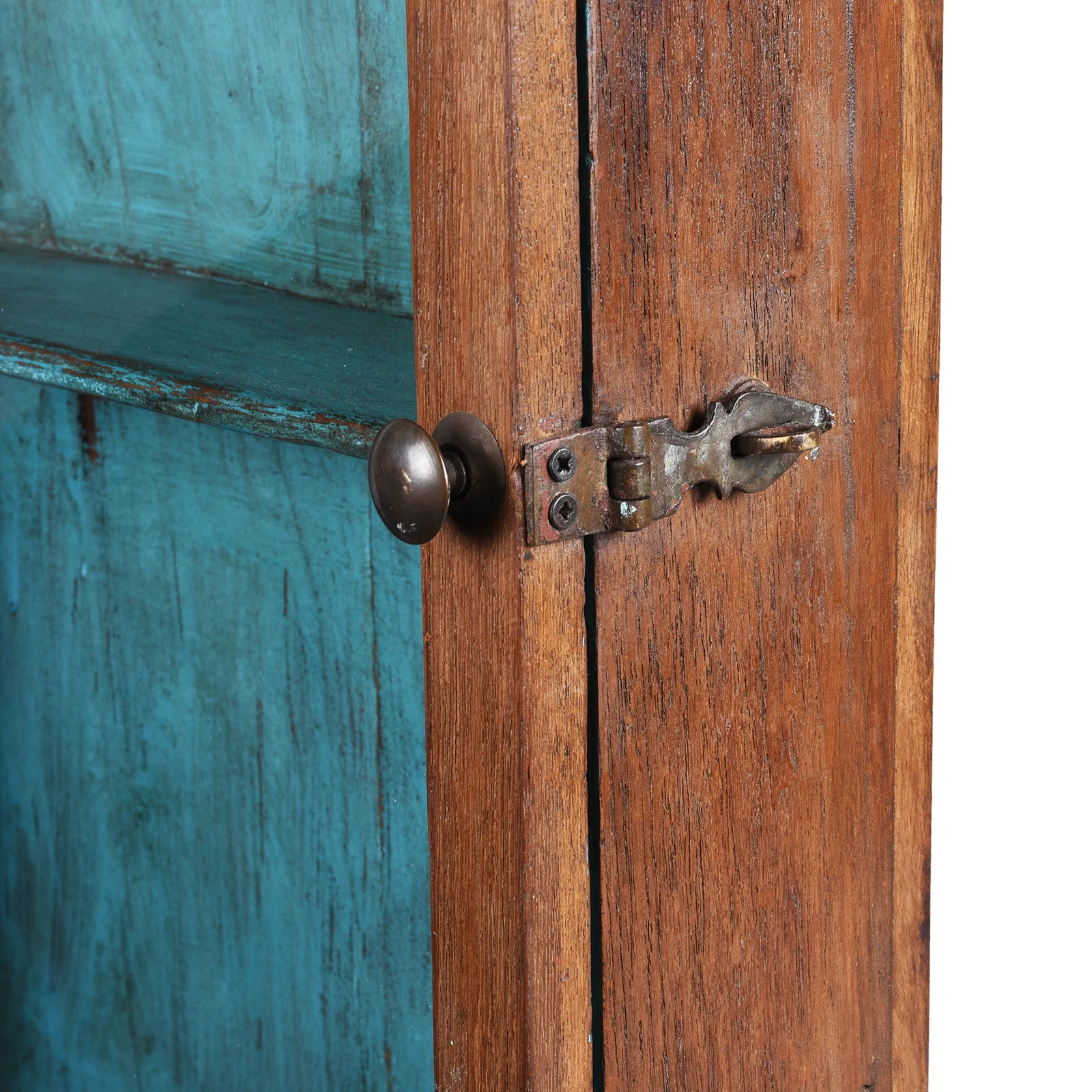Teak Glazed Wall Cabinet - Ca 1920 - Image 6