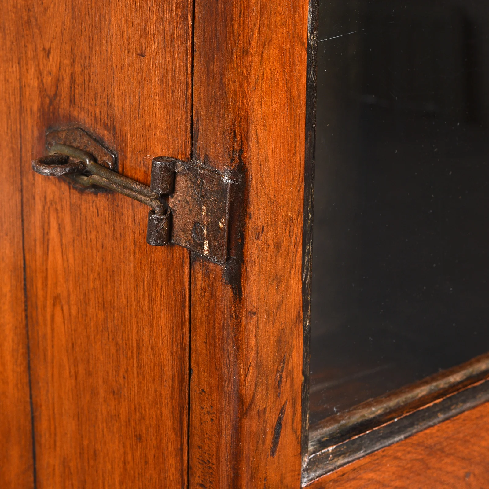 Teak Glazed Wall Cabinet - Ca 1930 - Image 5