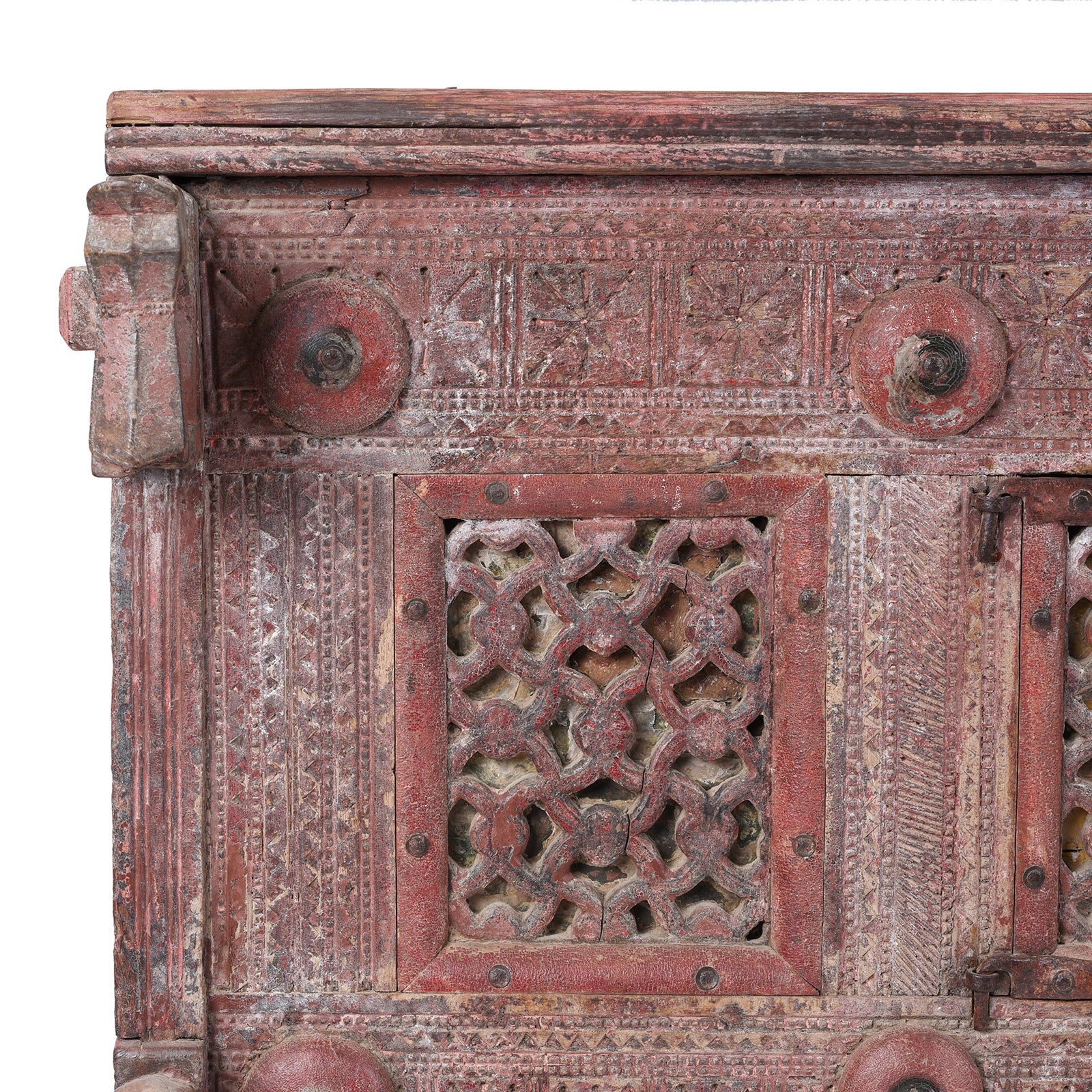 Painted Majus Dowry Chest From Gujarat - 19th Century - Image 2