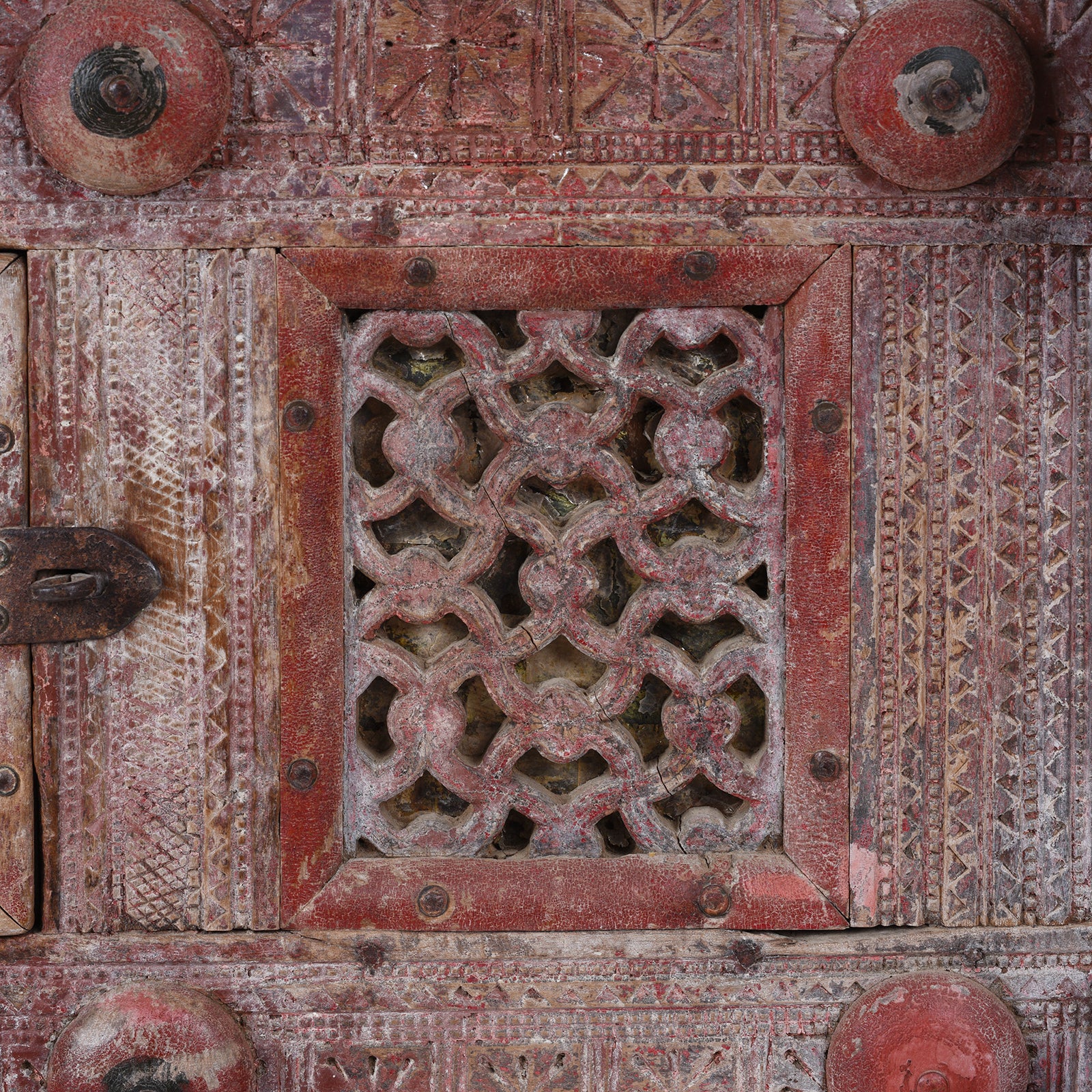 Painted Majus Dowry Chest From Gujarat - 19th Century - Image 8