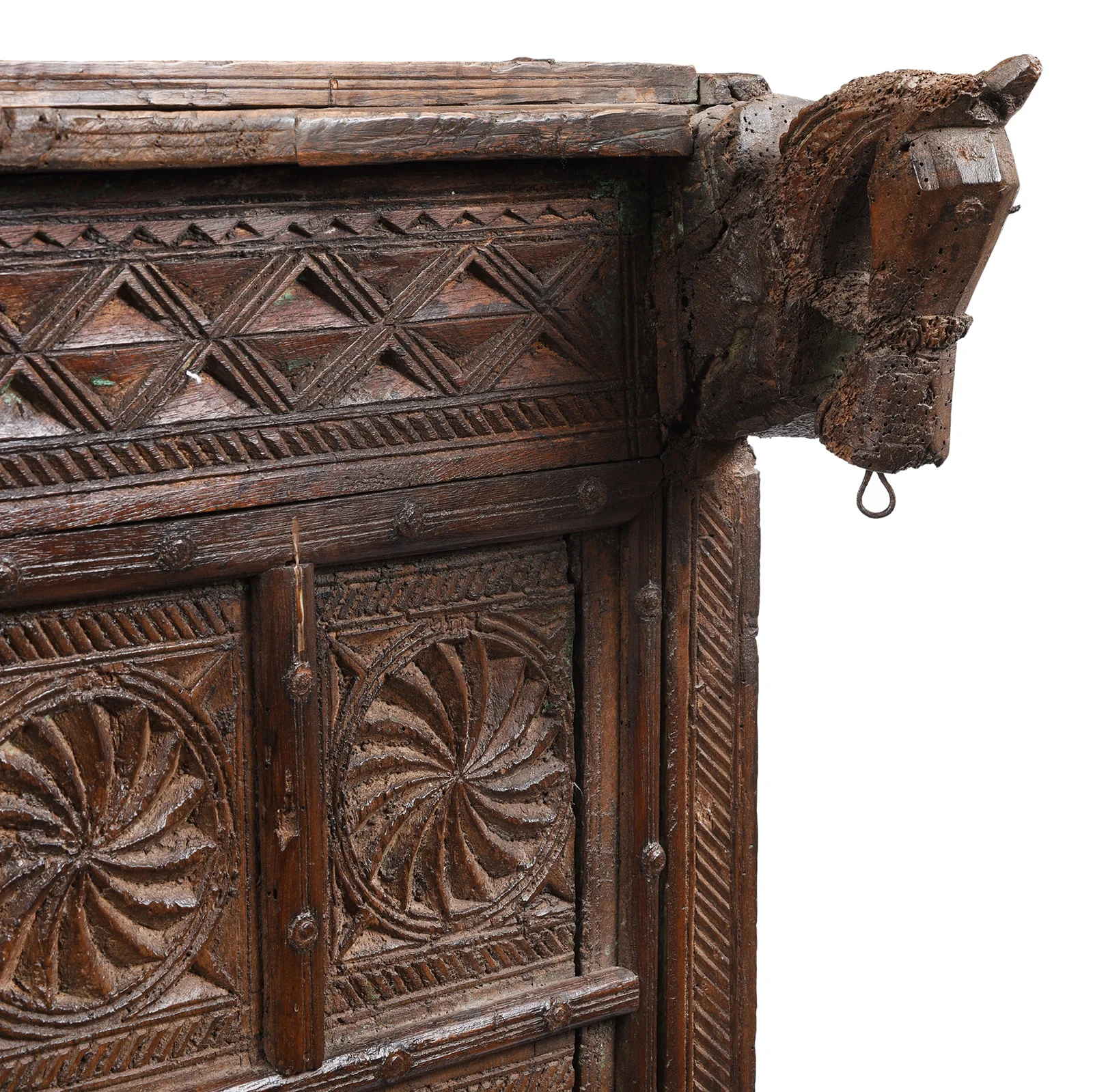 Teak Majus Dowry Chest From Saurashtra - 19th Century - Image 4