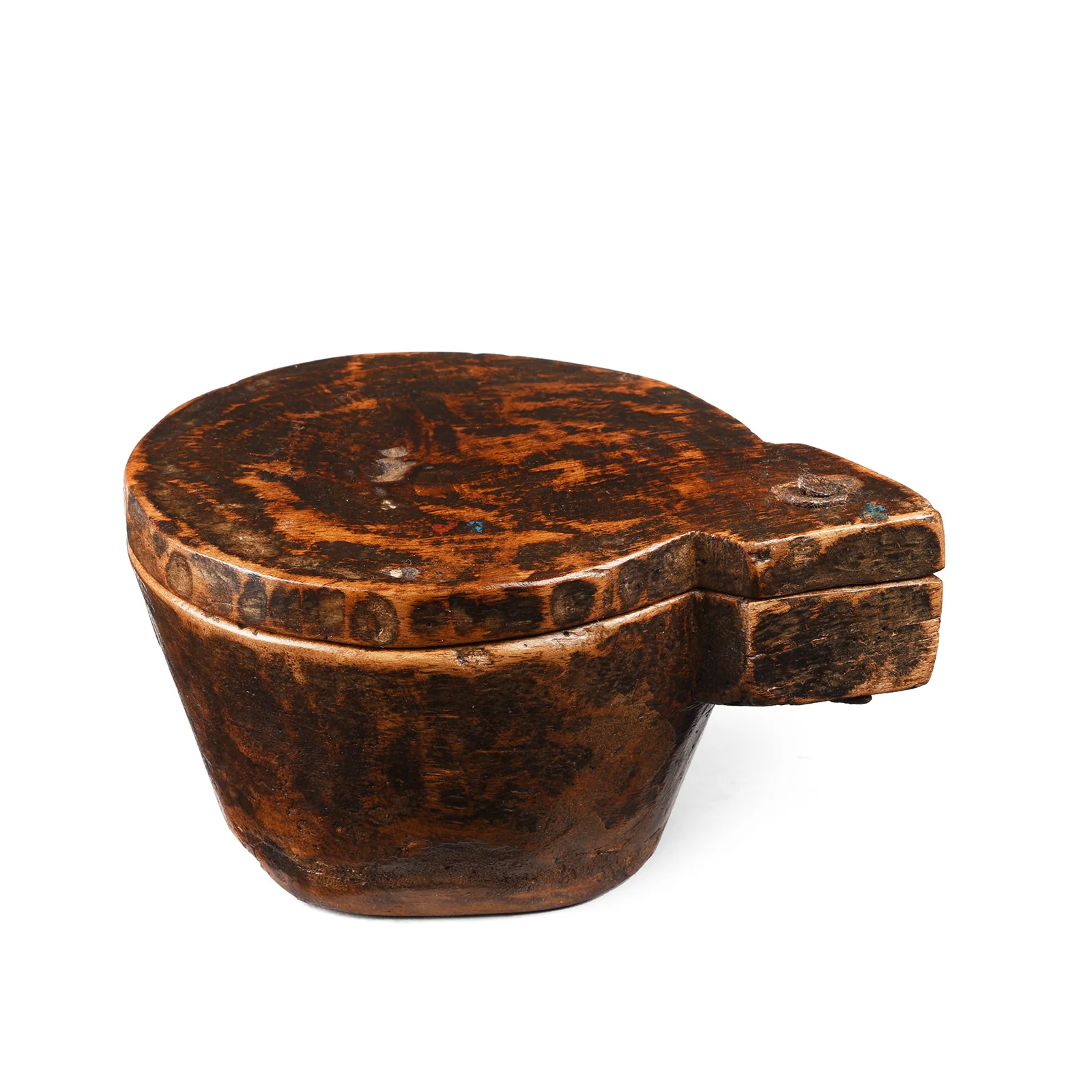 Teak Masala Box From Banswara Tribal Region - 19th Century - Image 3