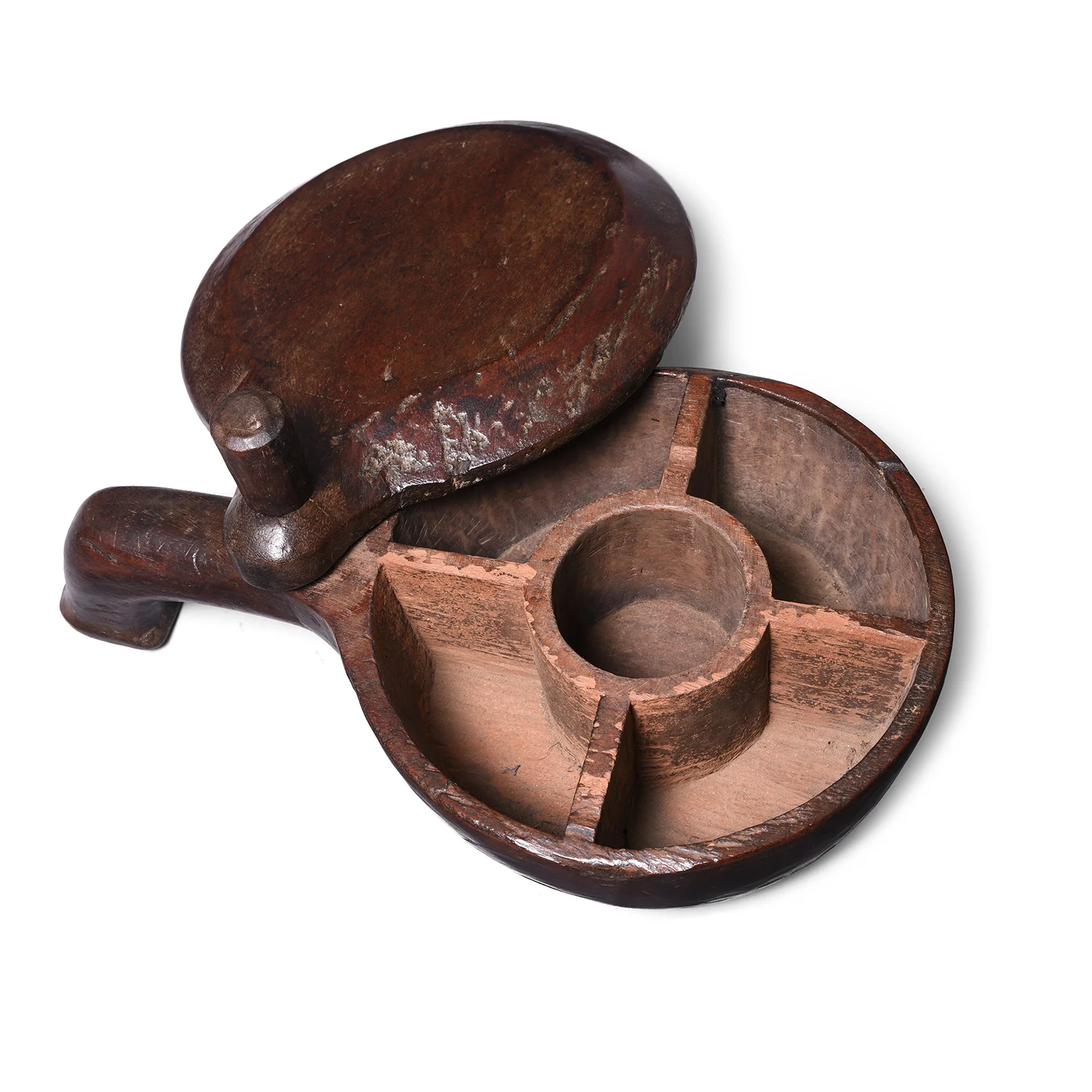 Teak Masala Box From Banswara - Ca 1900 - Image 2