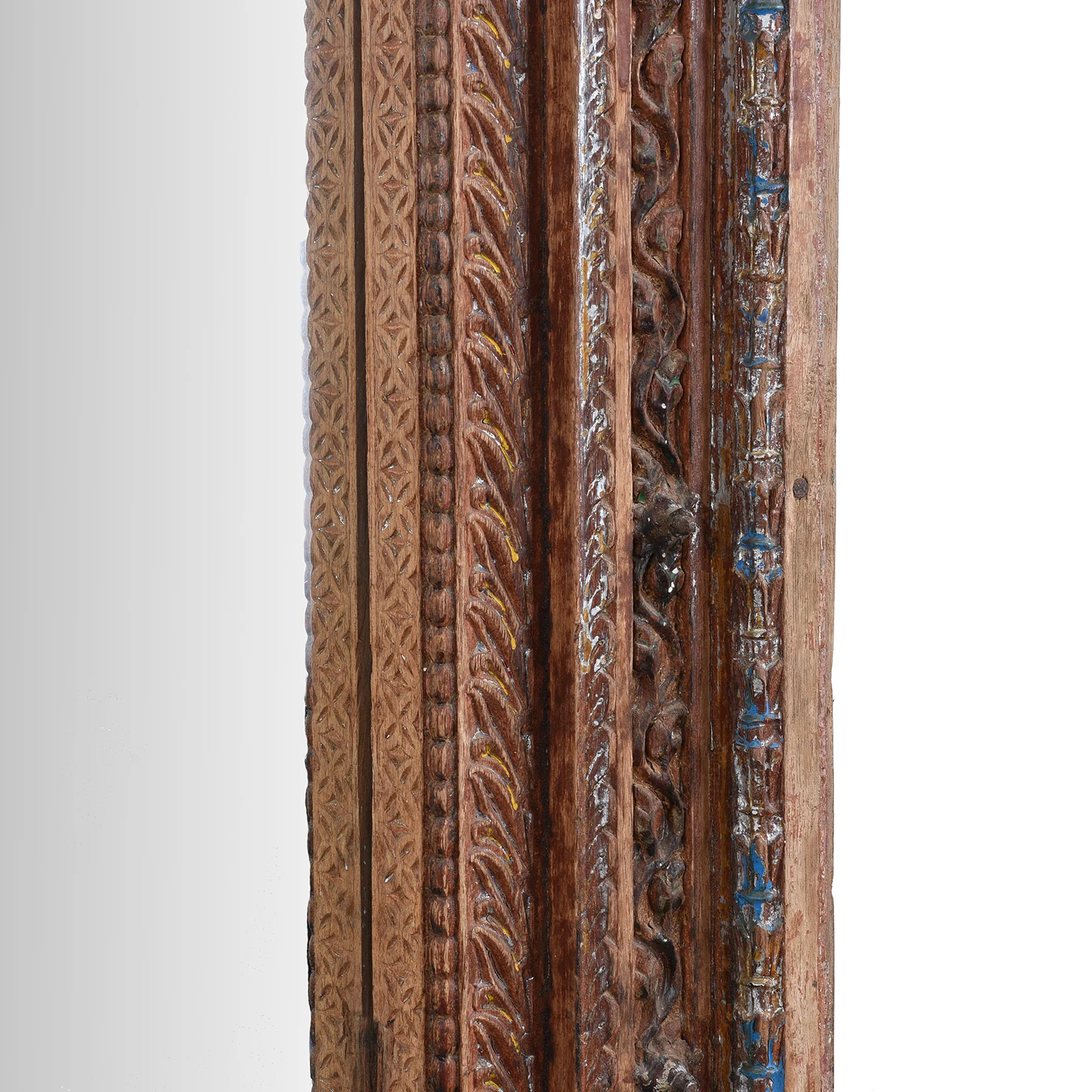 Painted Door Mirror From Shekhawati - 19th Century - Image 5