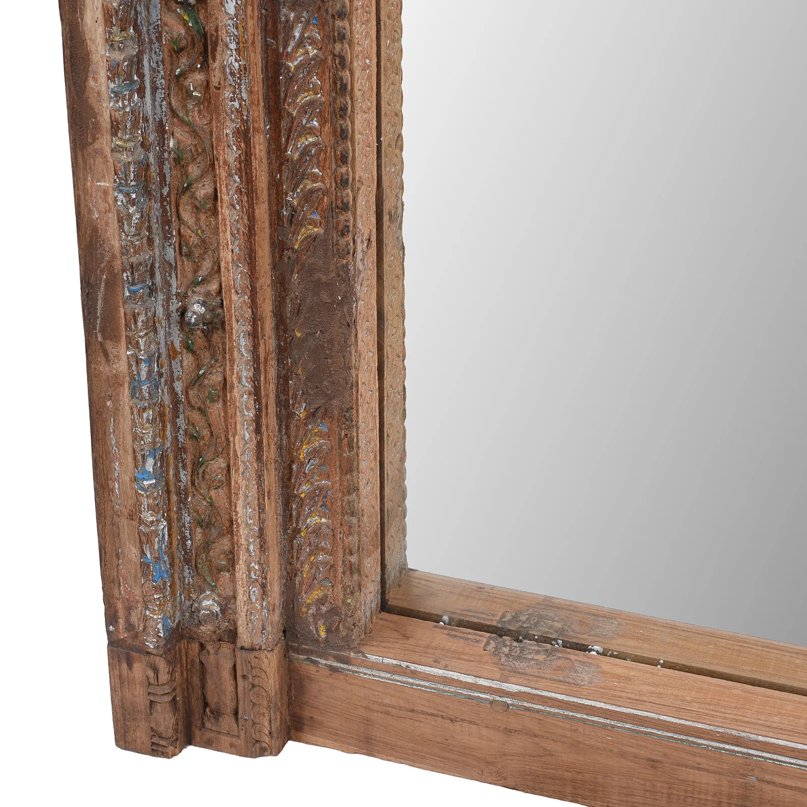 Painted Door Mirror From Shekhawati - 19th Century - Image 6