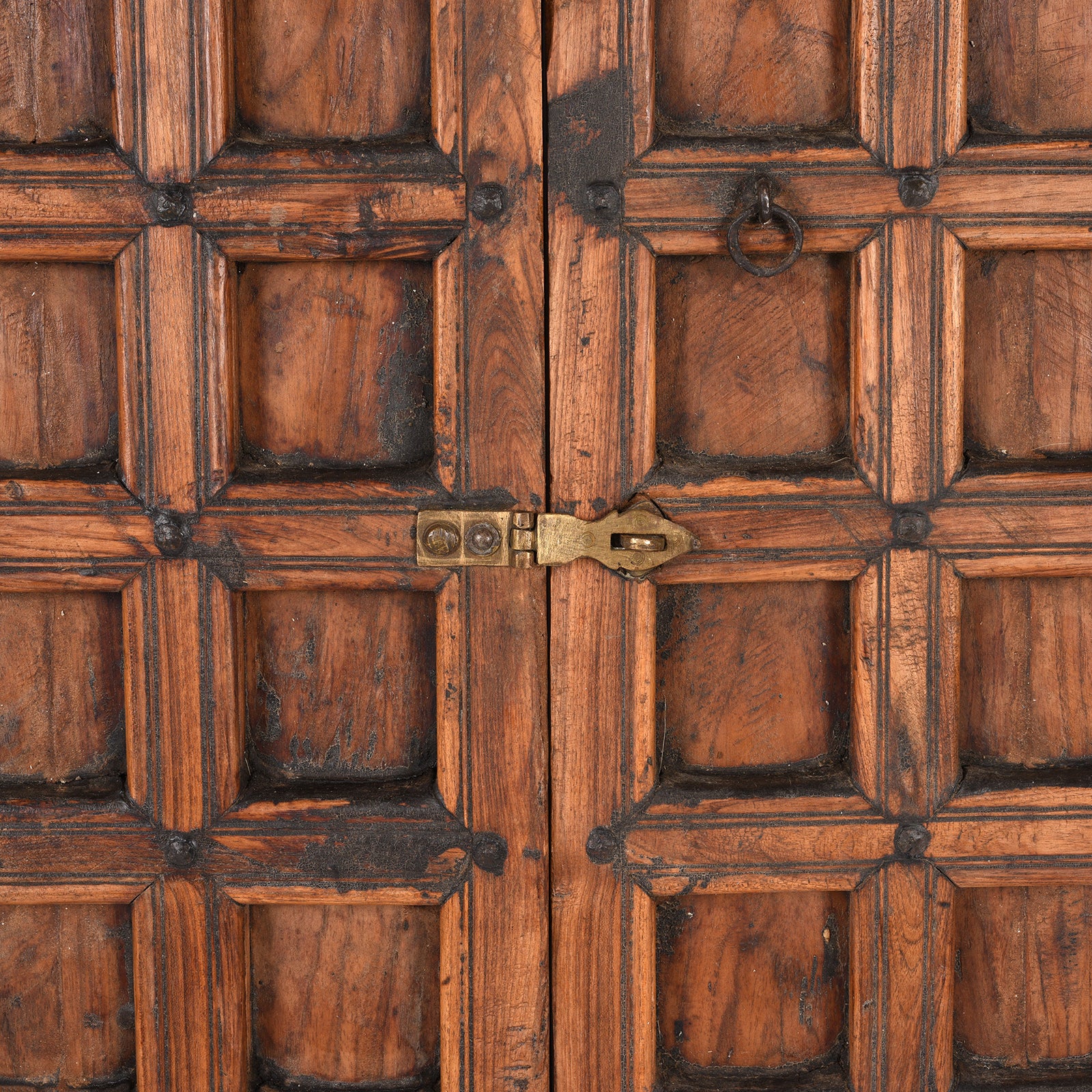 Teak Window Shutter From Maharashtra - 19th Century - Image 6