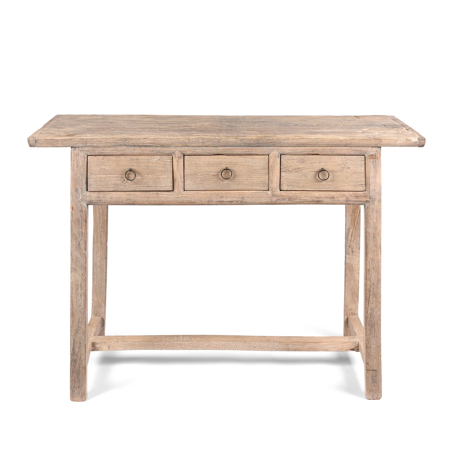 Three Drawer Farmhouse Console Table With Drawers - 19th Century - Image 2