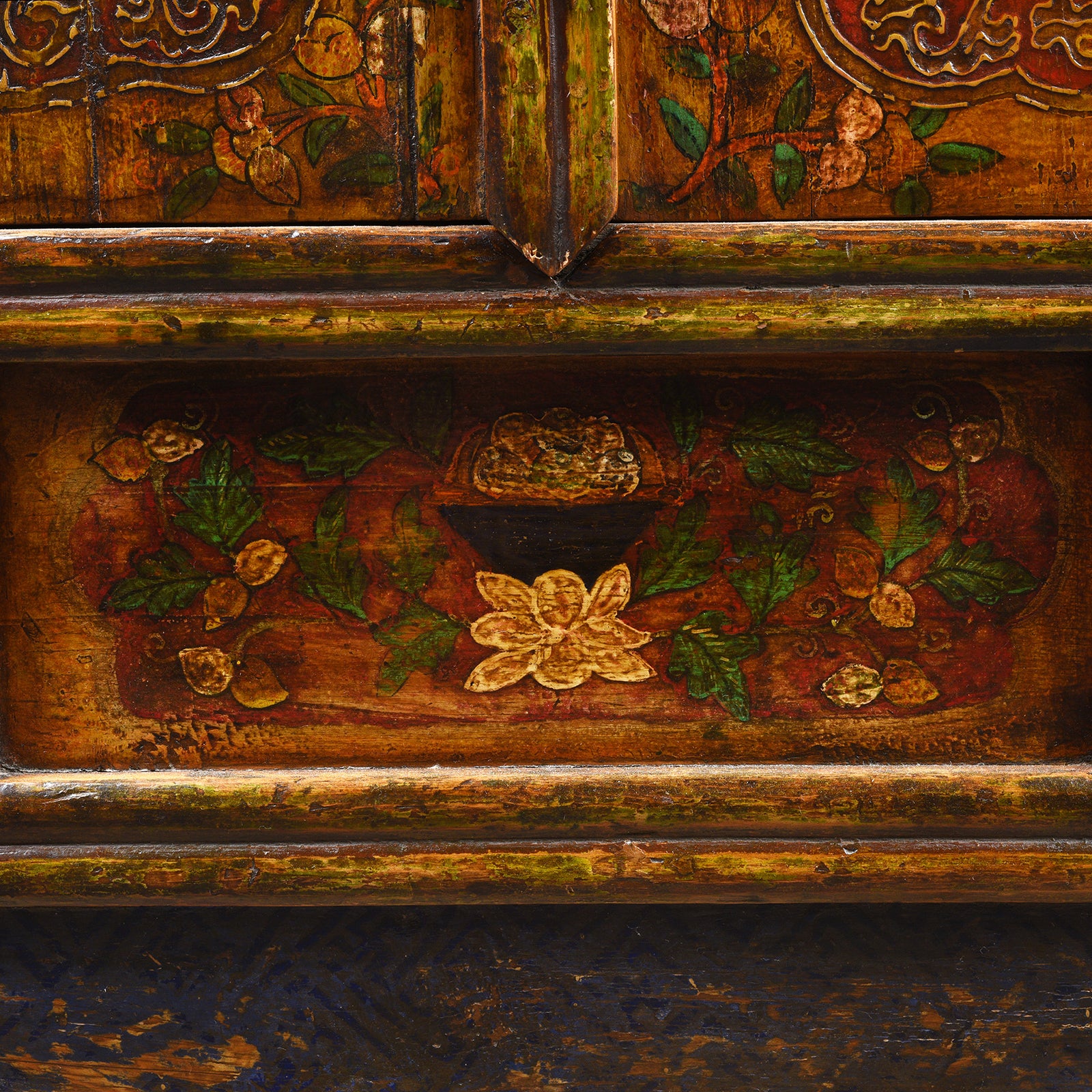Tibetan Painted Altar Cabinet - Ca 1900 - Image 12
