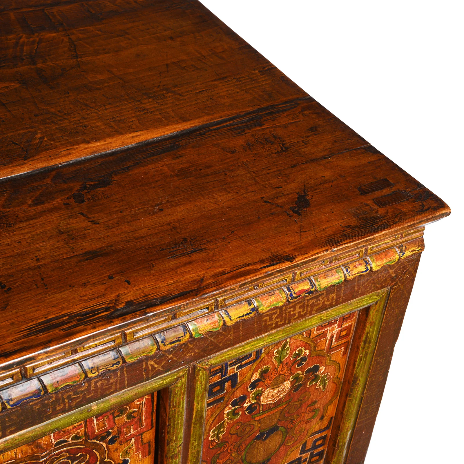 Tibetan Painted Altar Cabinet - Ca 1900 - Image 14