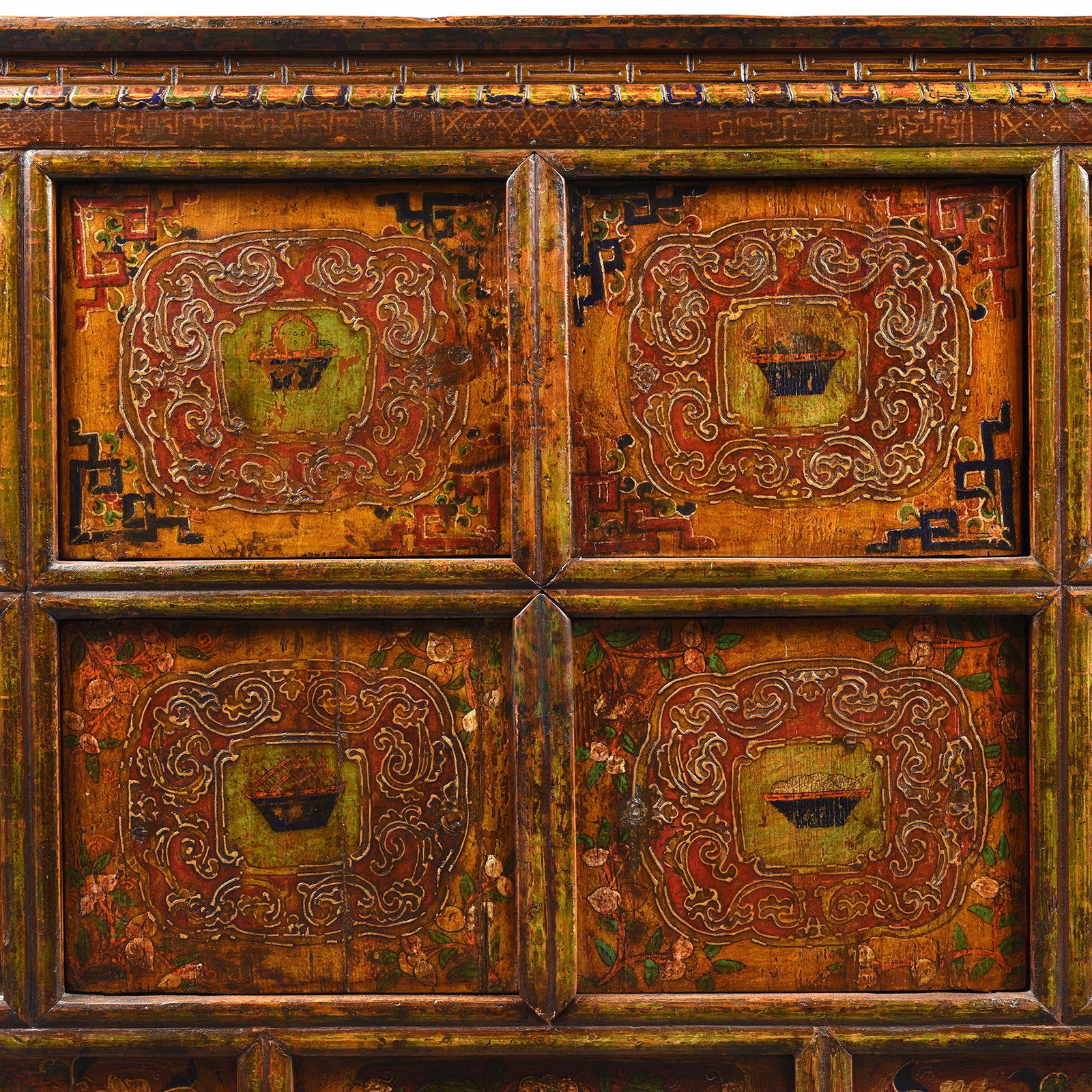 Tibetan Painted Altar Cabinet - Ca 1900 - Image 2