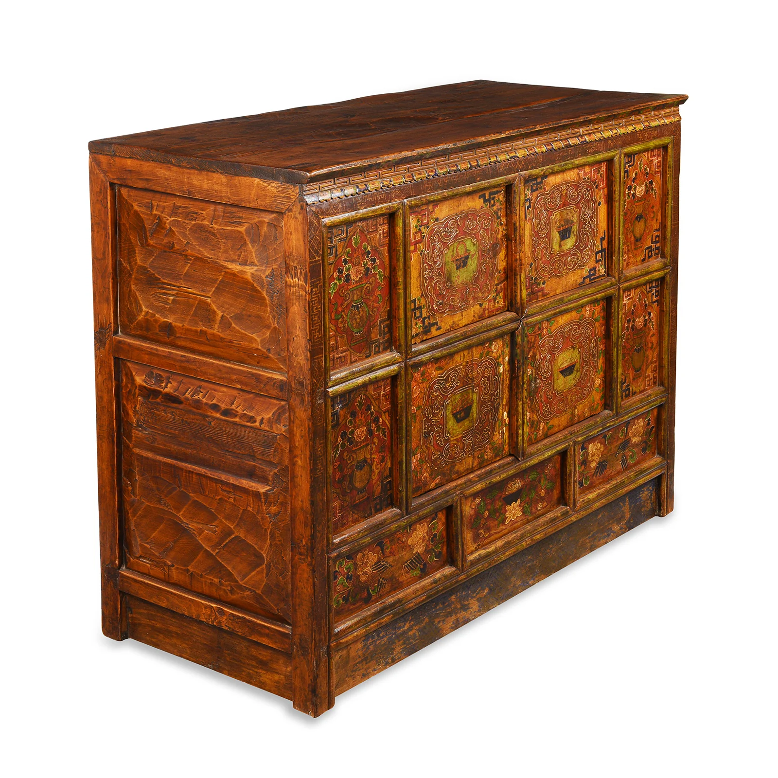 Tibetan Painted Altar Cabinet - Ca 1900 - Image 4