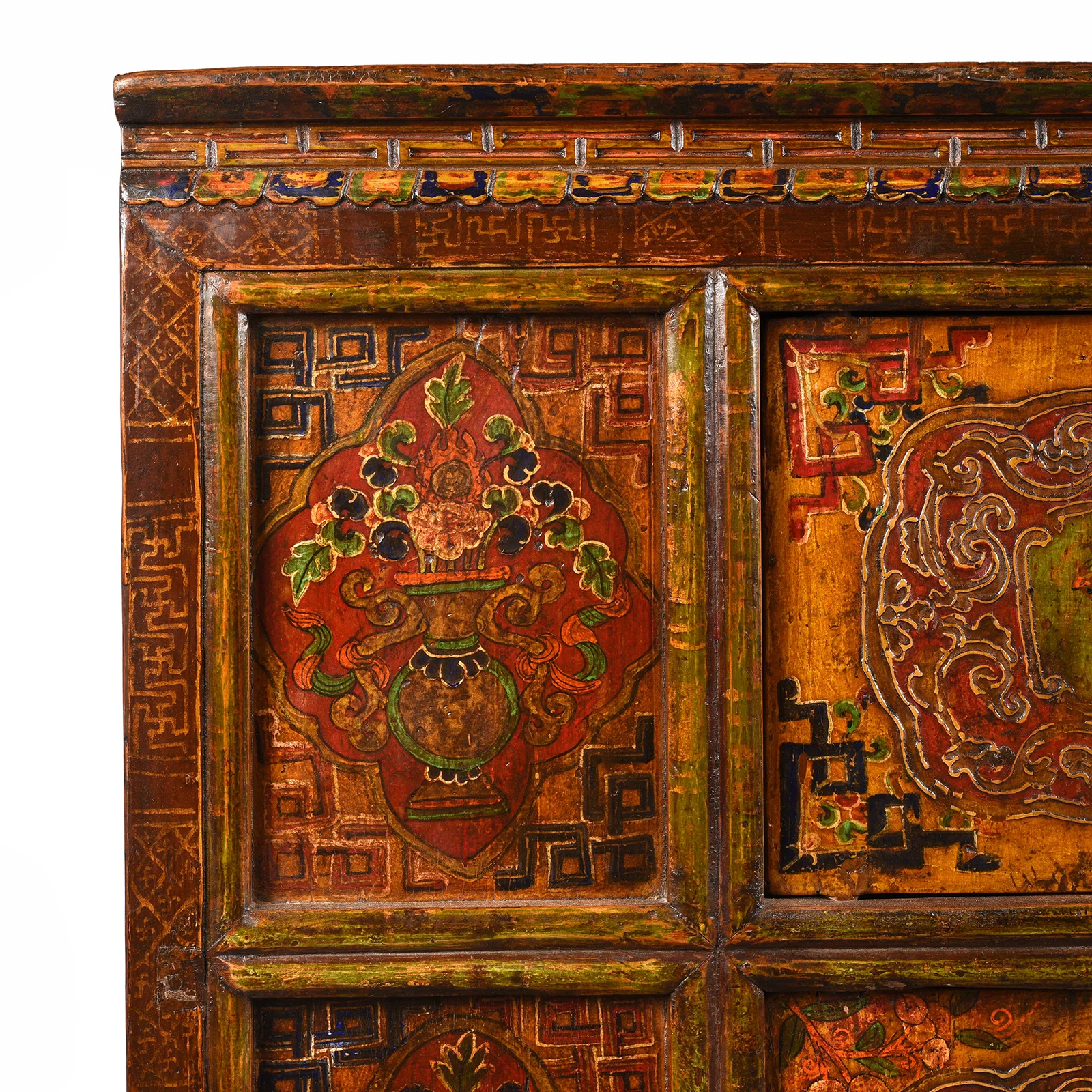 Tibetan Painted Altar Cabinet - Ca 1900 - Image 5
