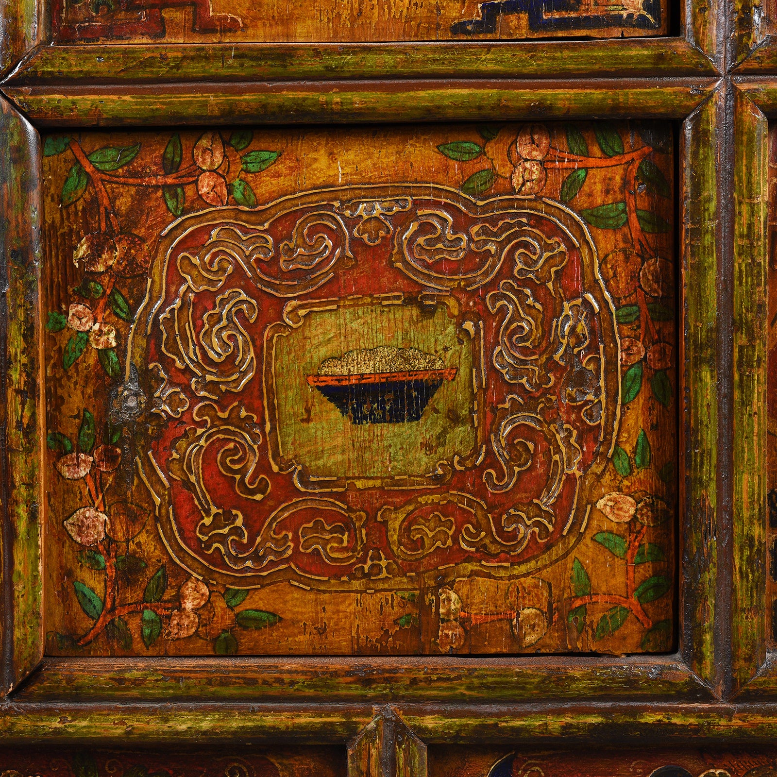 Tibetan Painted Altar Cabinet - Ca 1900 - Image 7