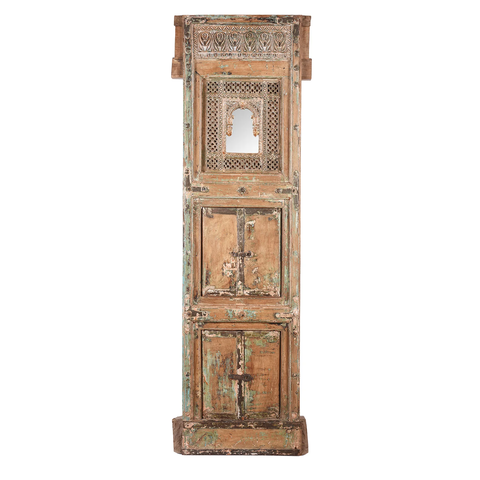 Tiwalia Shrine Panel Mirror From Bikaner - 19th Century - Image 2