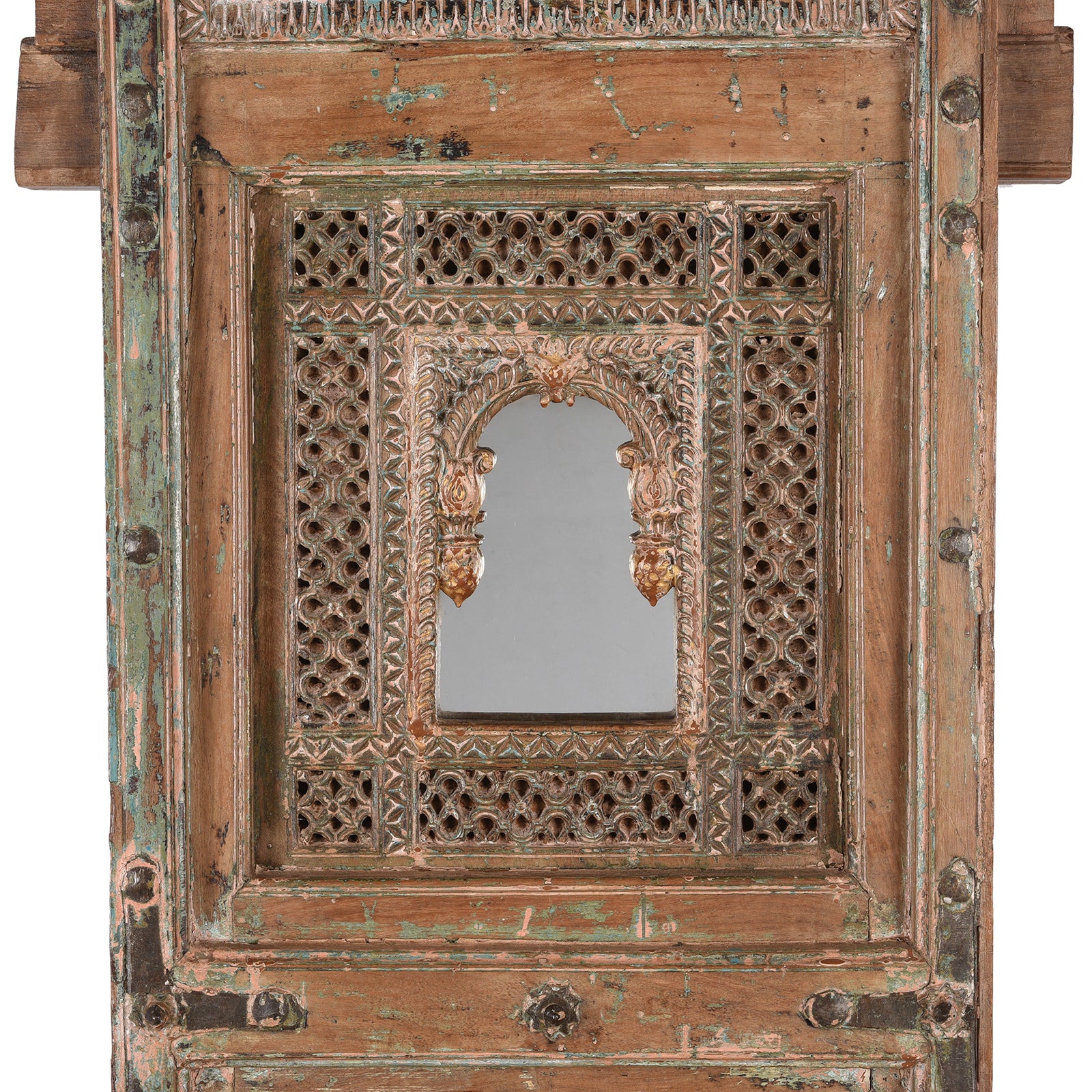 Tiwalia Shrine Panel Mirror From Bikaner - 19th Century - Image 3