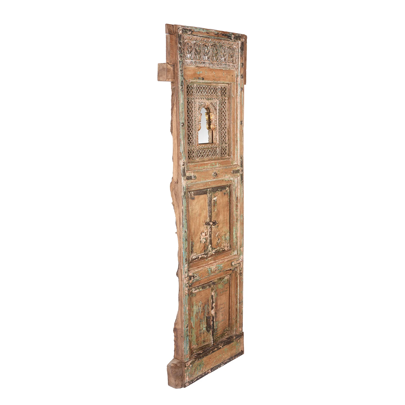 Tiwalia Shrine Panel Mirror From Bikaner - 19th Century - Image 4