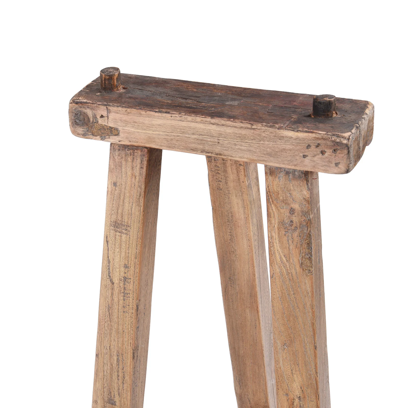 Trestle Console Table Made From Old Walnut - Image 9
