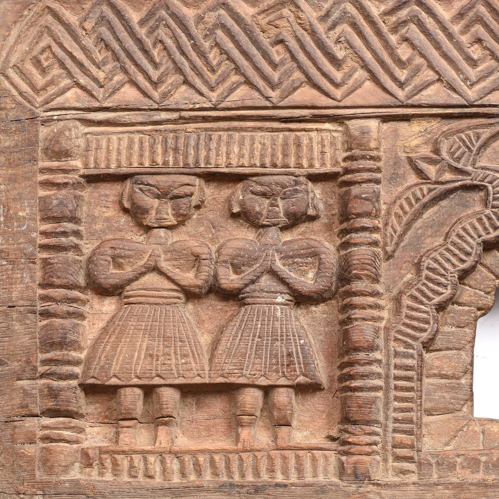 Carved Tribal Panel From Kullu Valley - 19th Century - Image 2