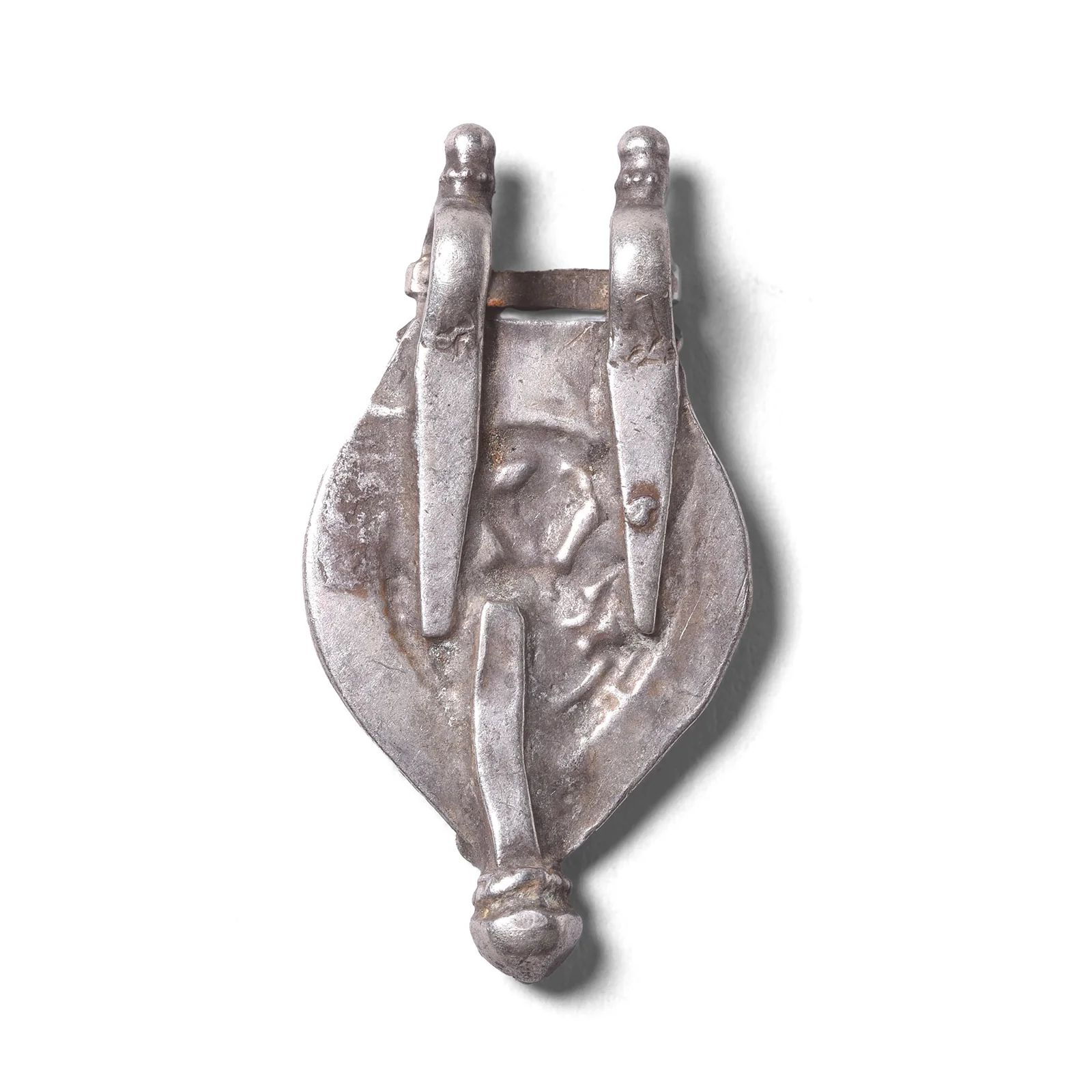 Indian Tribal Silver Amulet Depicting Hanuman - 19th Century - Image 3